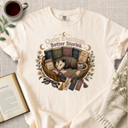 "Quiet Evenings, Better Stories" Cozy Tee