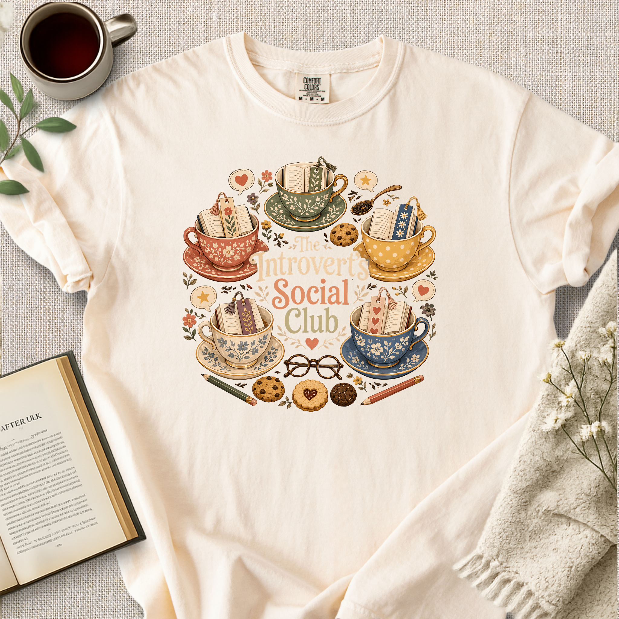 "The Introverts Social Club" Cozy Tee