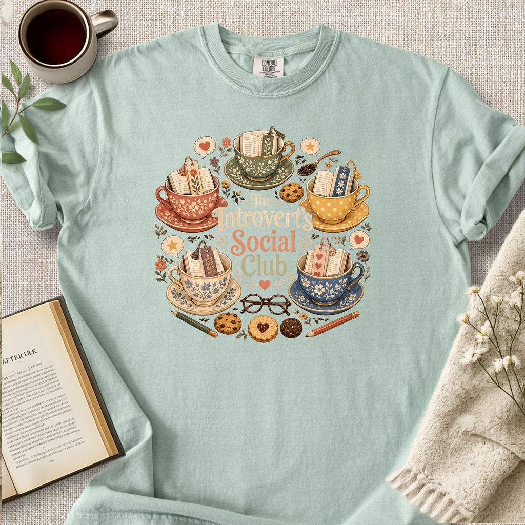 "The Introverts Social Club" Cozy Tee