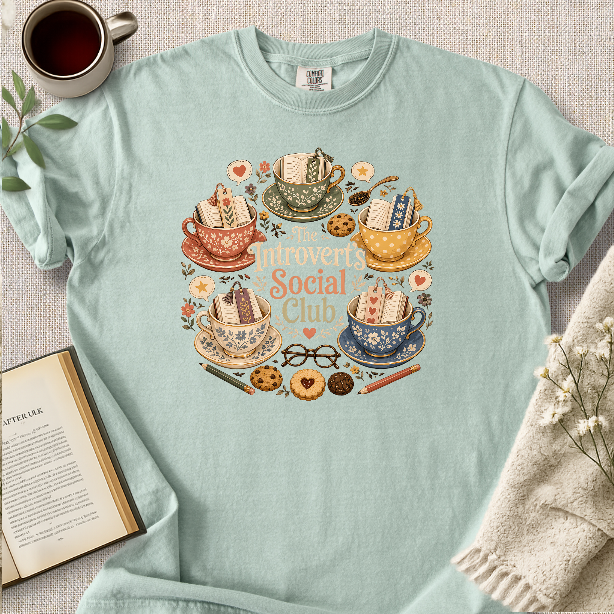 "The Introverts Social Club" Cozy Tee