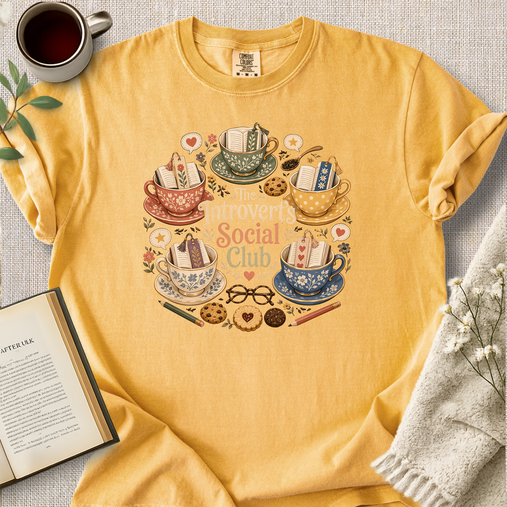 "The Introverts Social Club" Cozy Tee