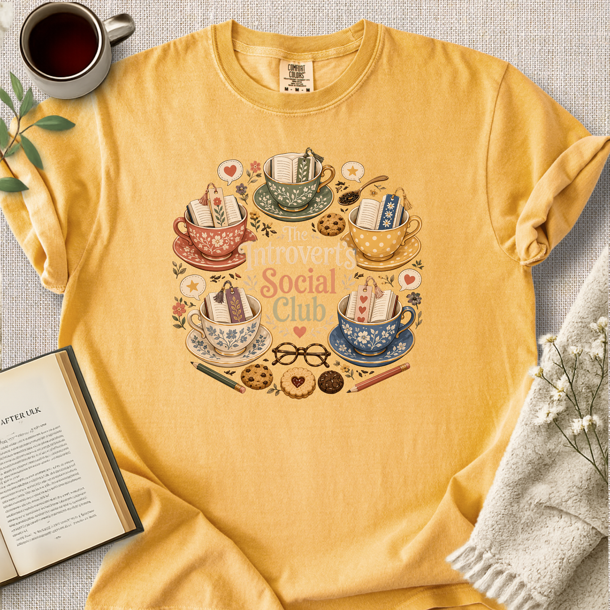 "The Introverts Social Club" Cozy Tee