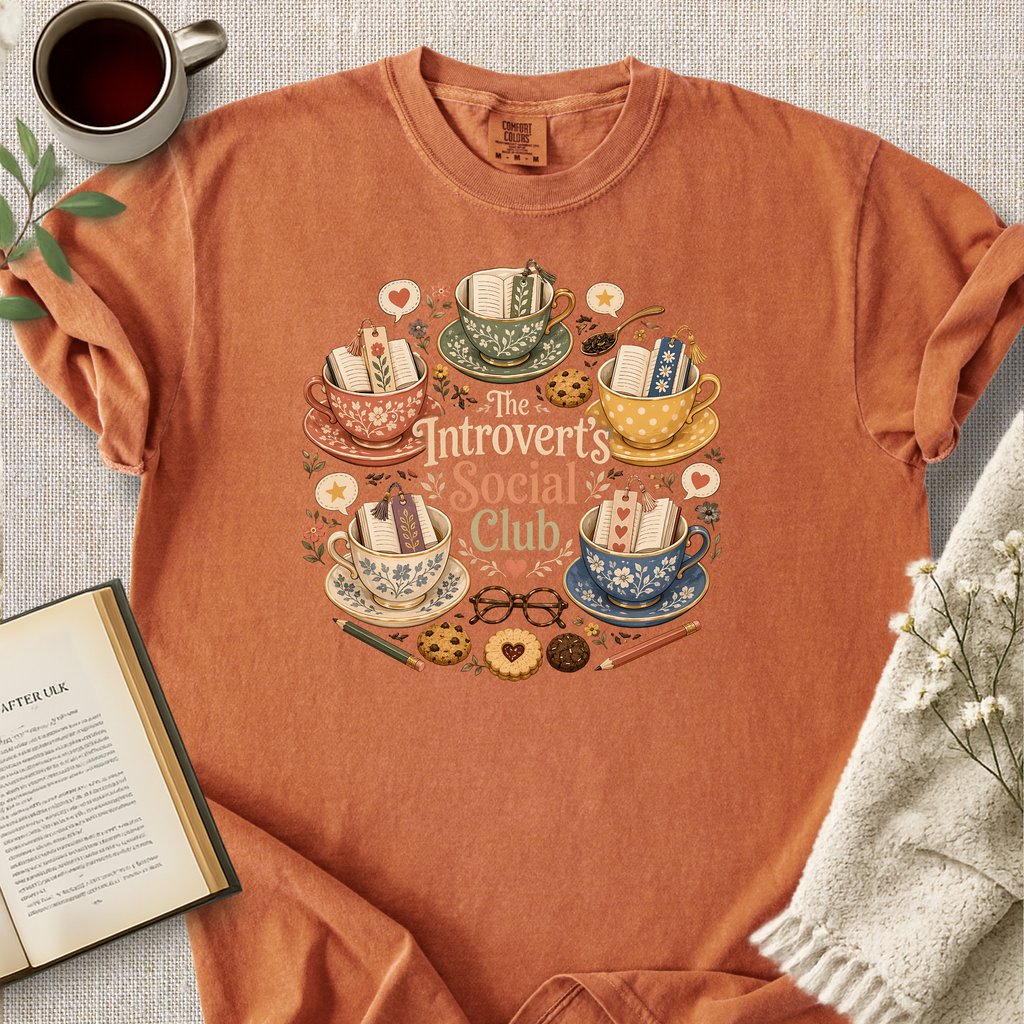 "The Introverts Social Club" Cozy Tee