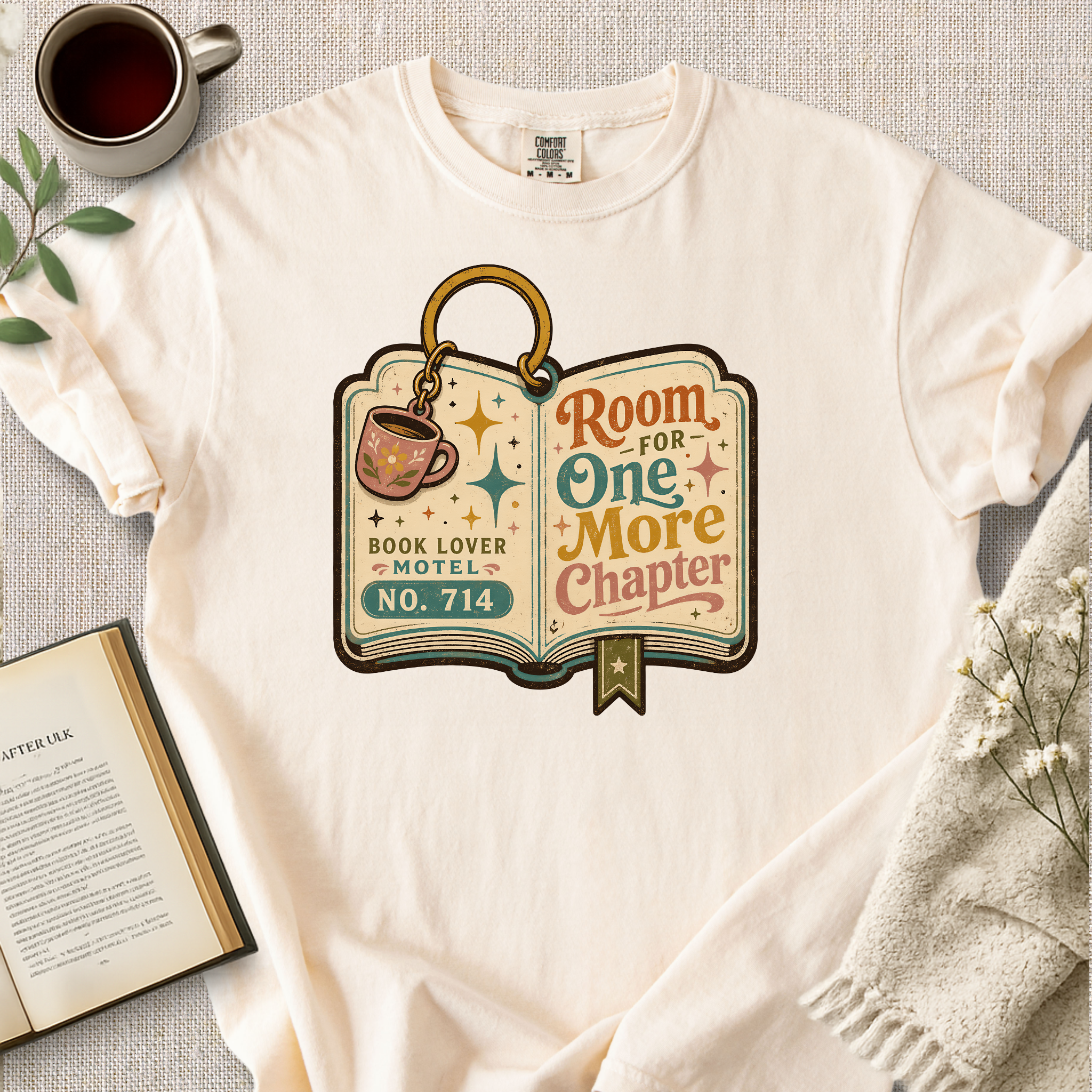 "Room For One More Chapter" Cozy Tee