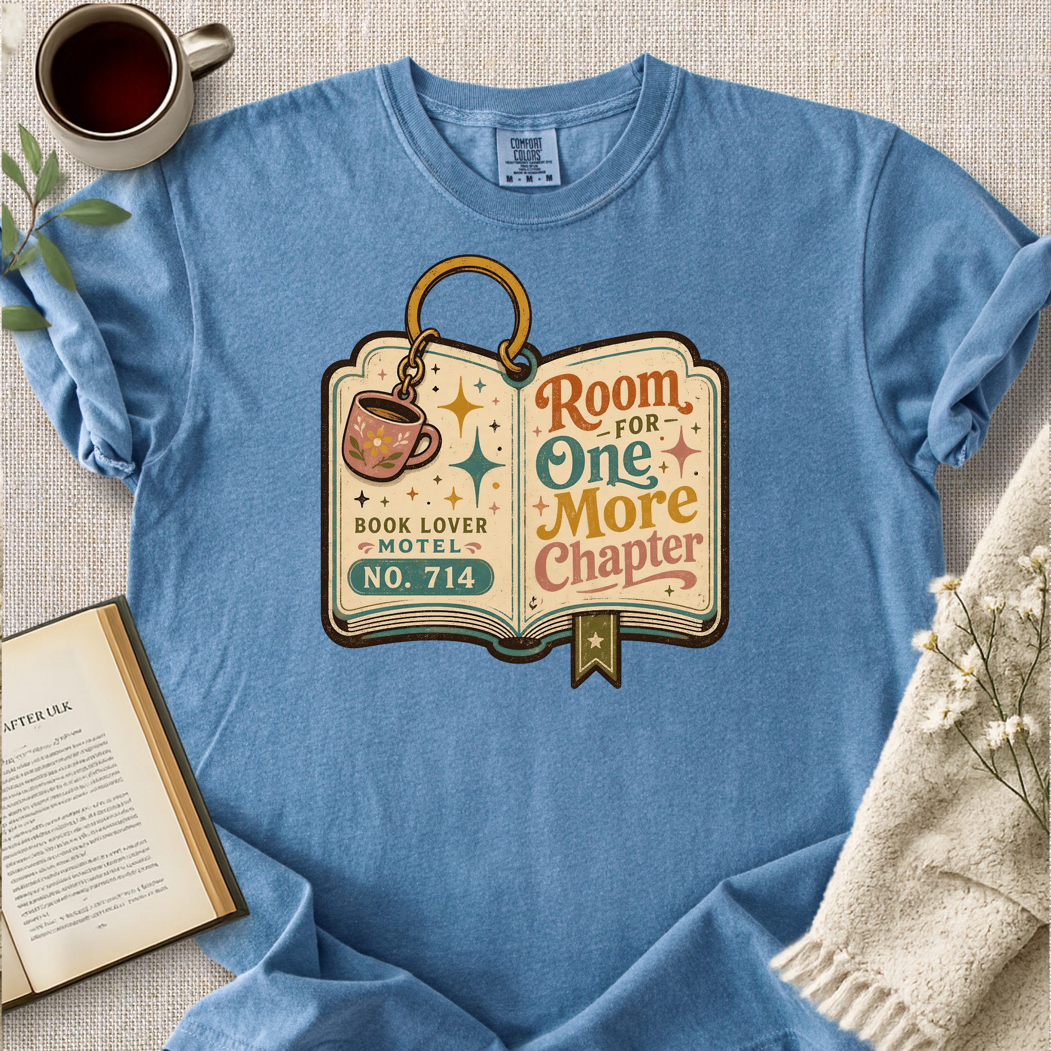"Room For One More Chapter" Cozy Tee
