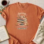"Serving Fresh Chapters Daily" Cozy Tee