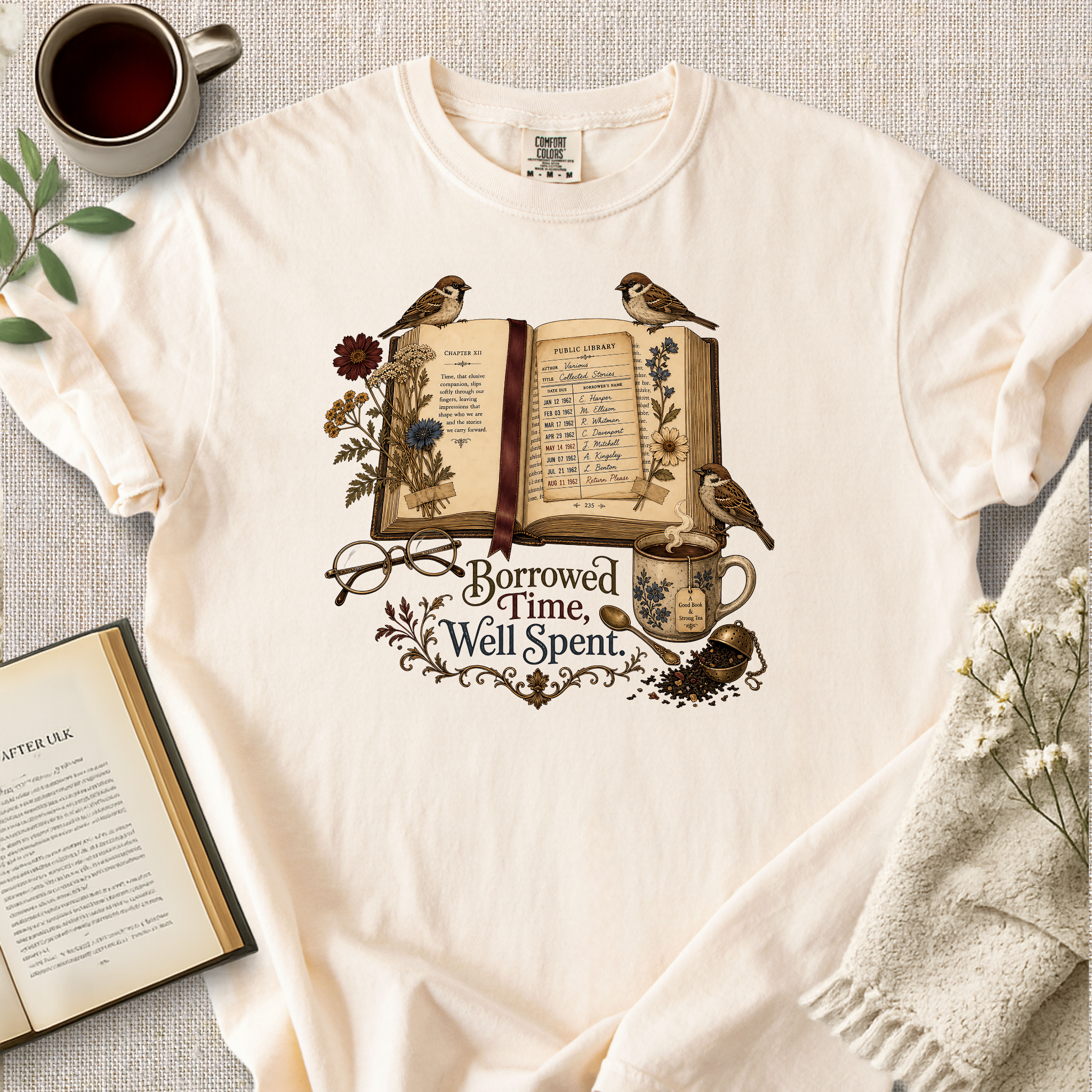"Borrowed Time, Well Spent" Cozy Tee