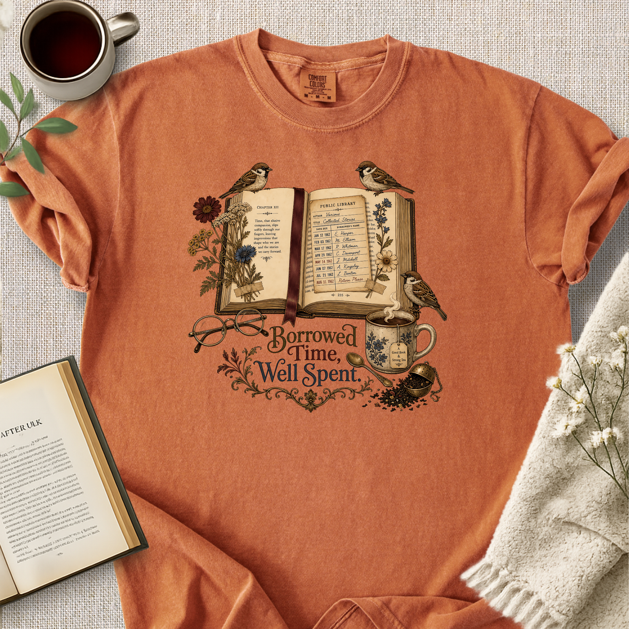 "Borrowed Time, Well Spent" Cozy Tee