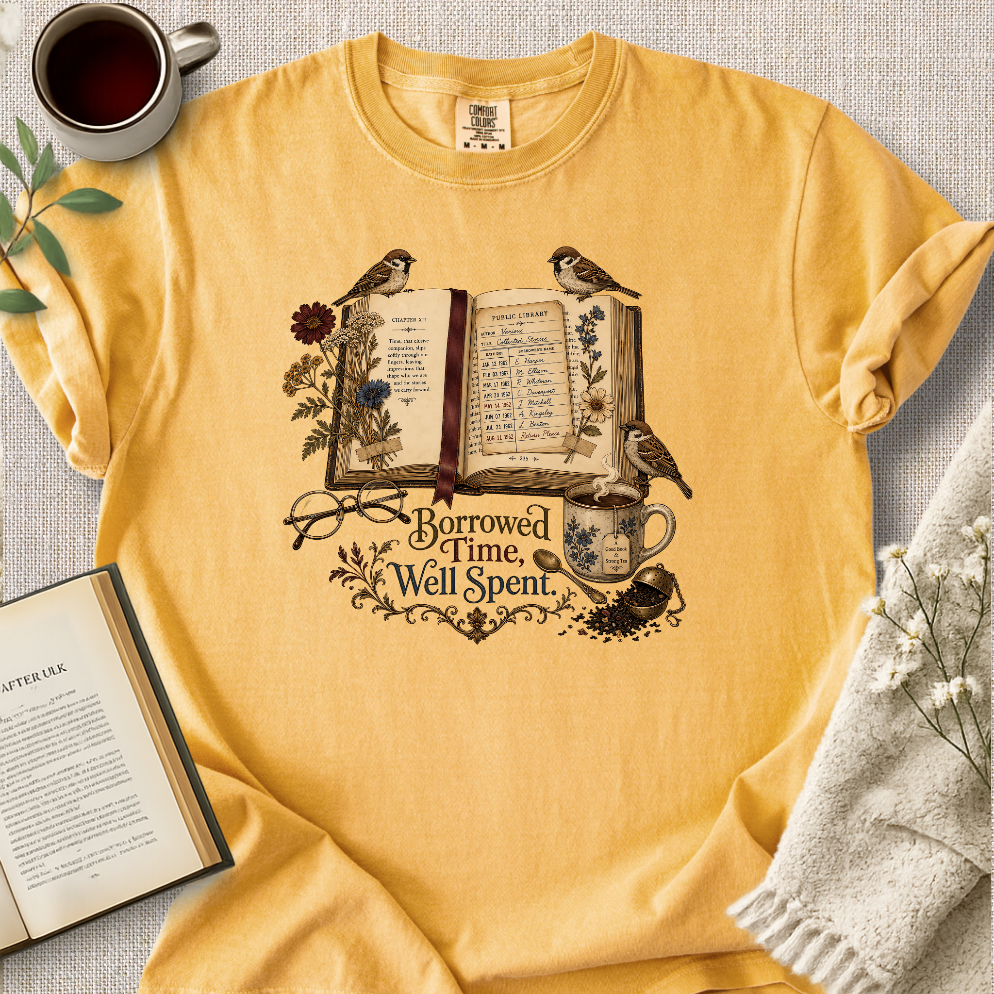 "Borrowed Time, Well Spent" Cozy Tee