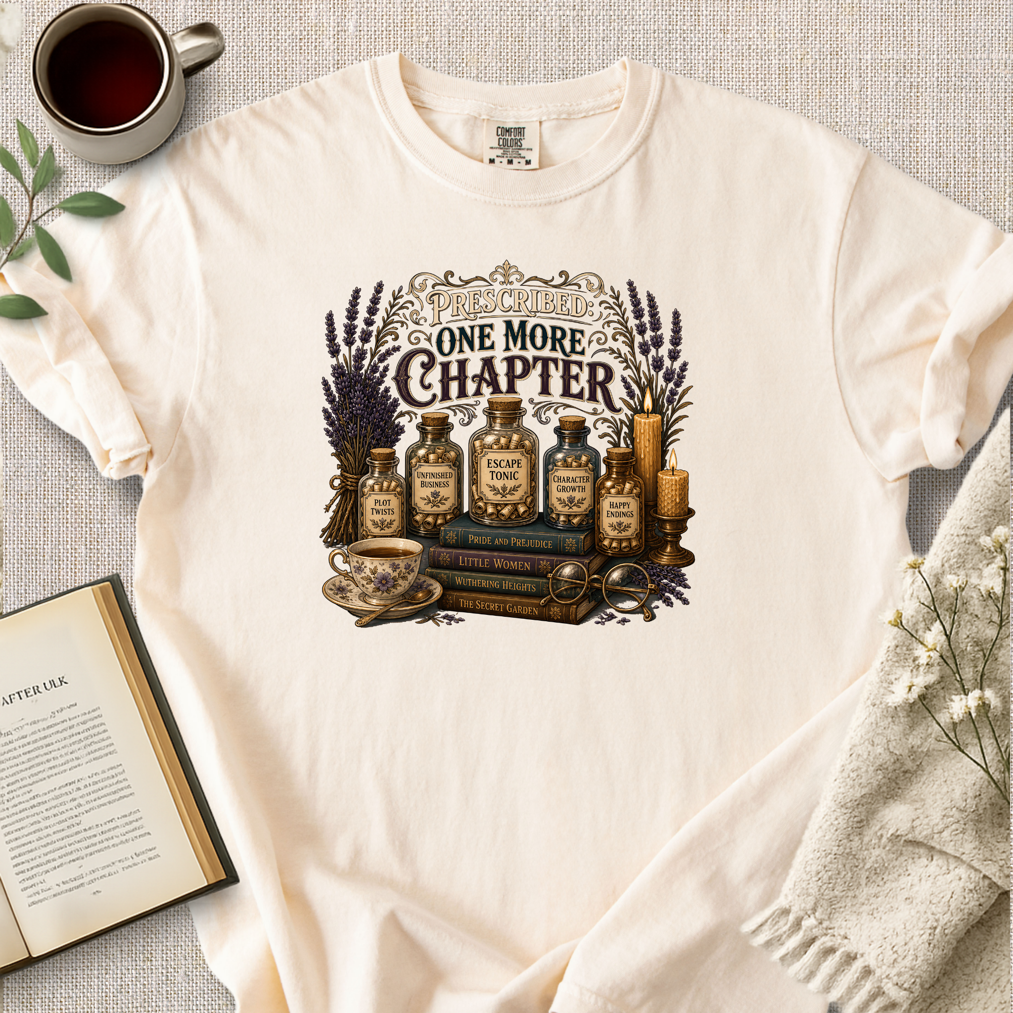 "Prescribed:  One More Chapter" Cozy Tee