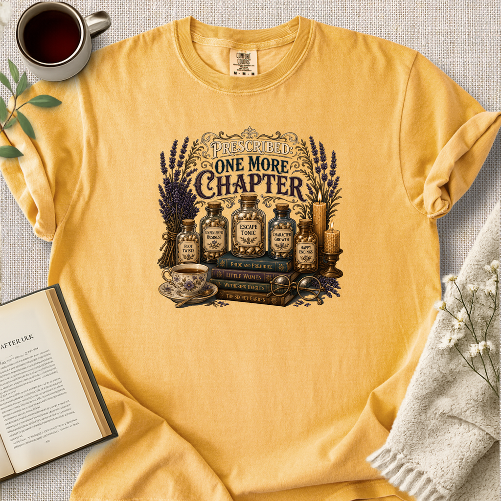 "Prescribed:  One More Chapter" Cozy Tee