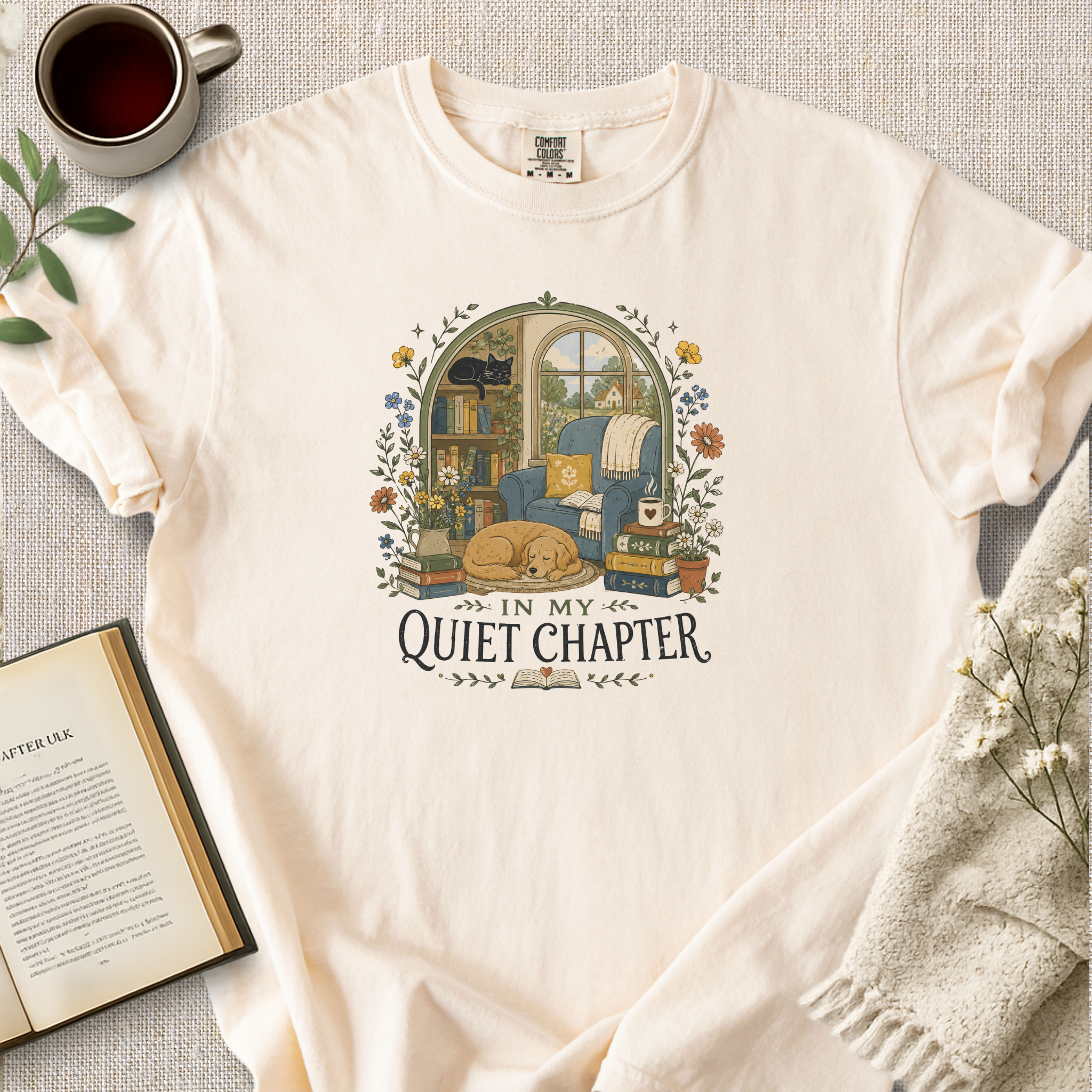 "In My Quiet Chapter" Cozy Tee