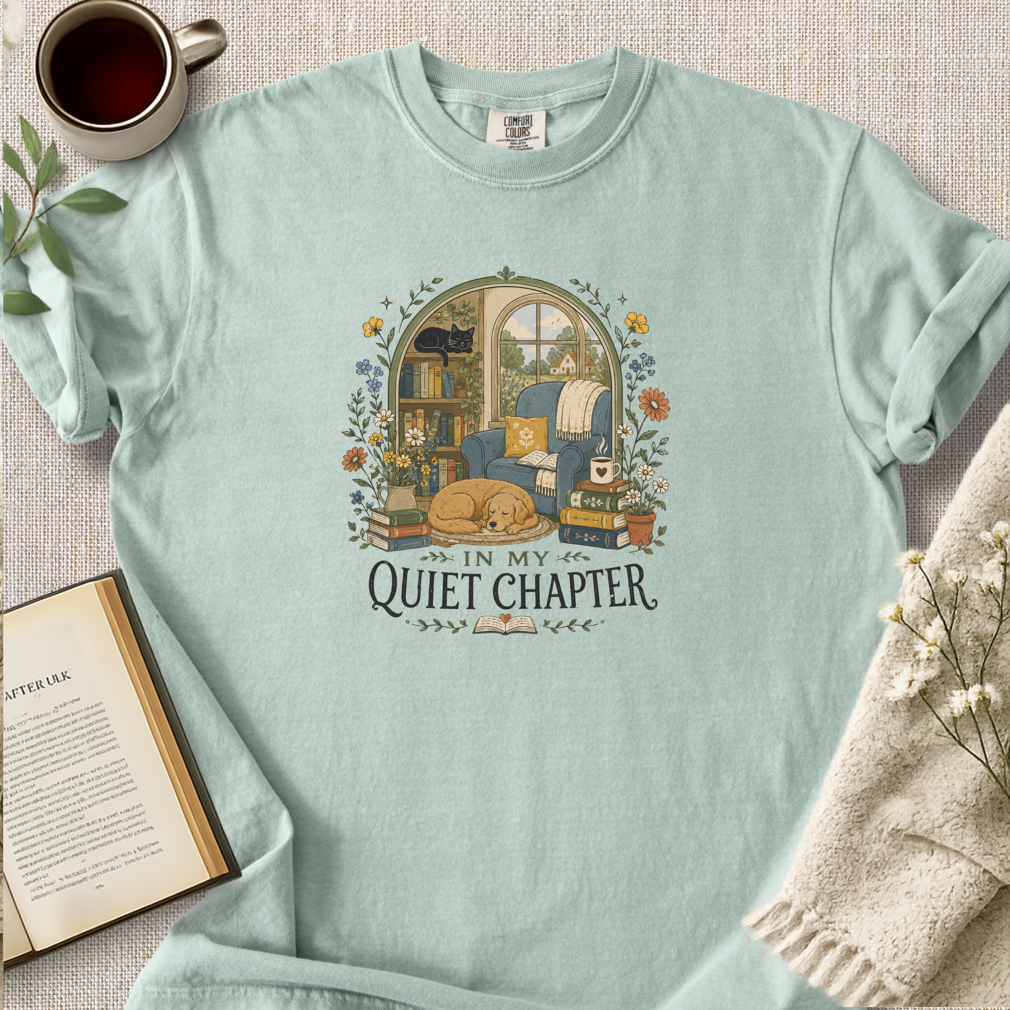 "In My Quiet Chapter" Cozy Tee