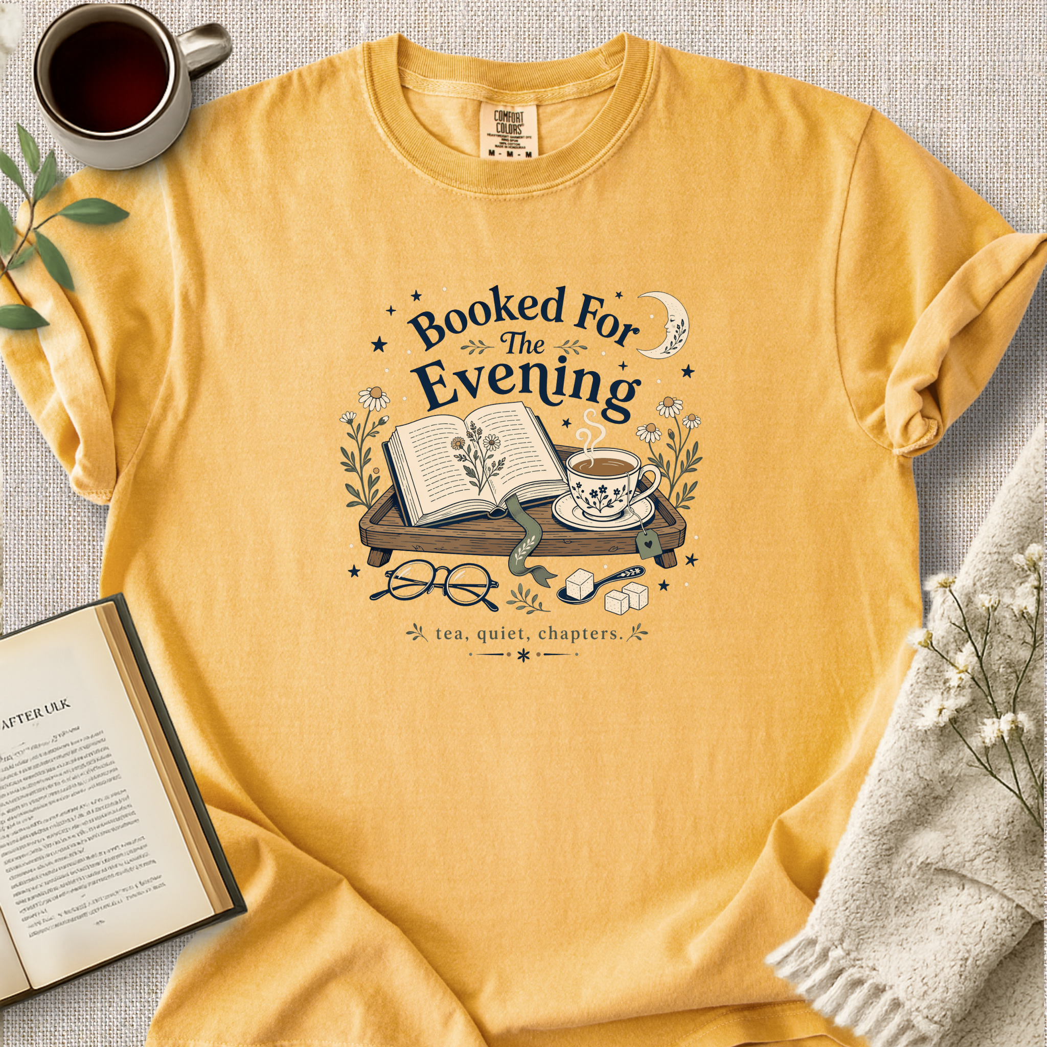 "Booked For The Evening" Cozy Tee