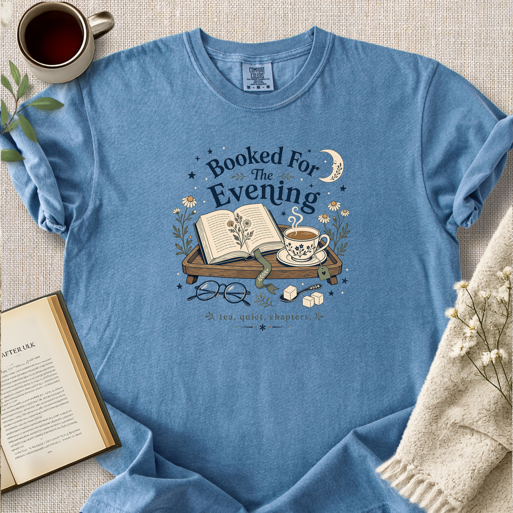 "Booked For The Evening" Cozy Tee