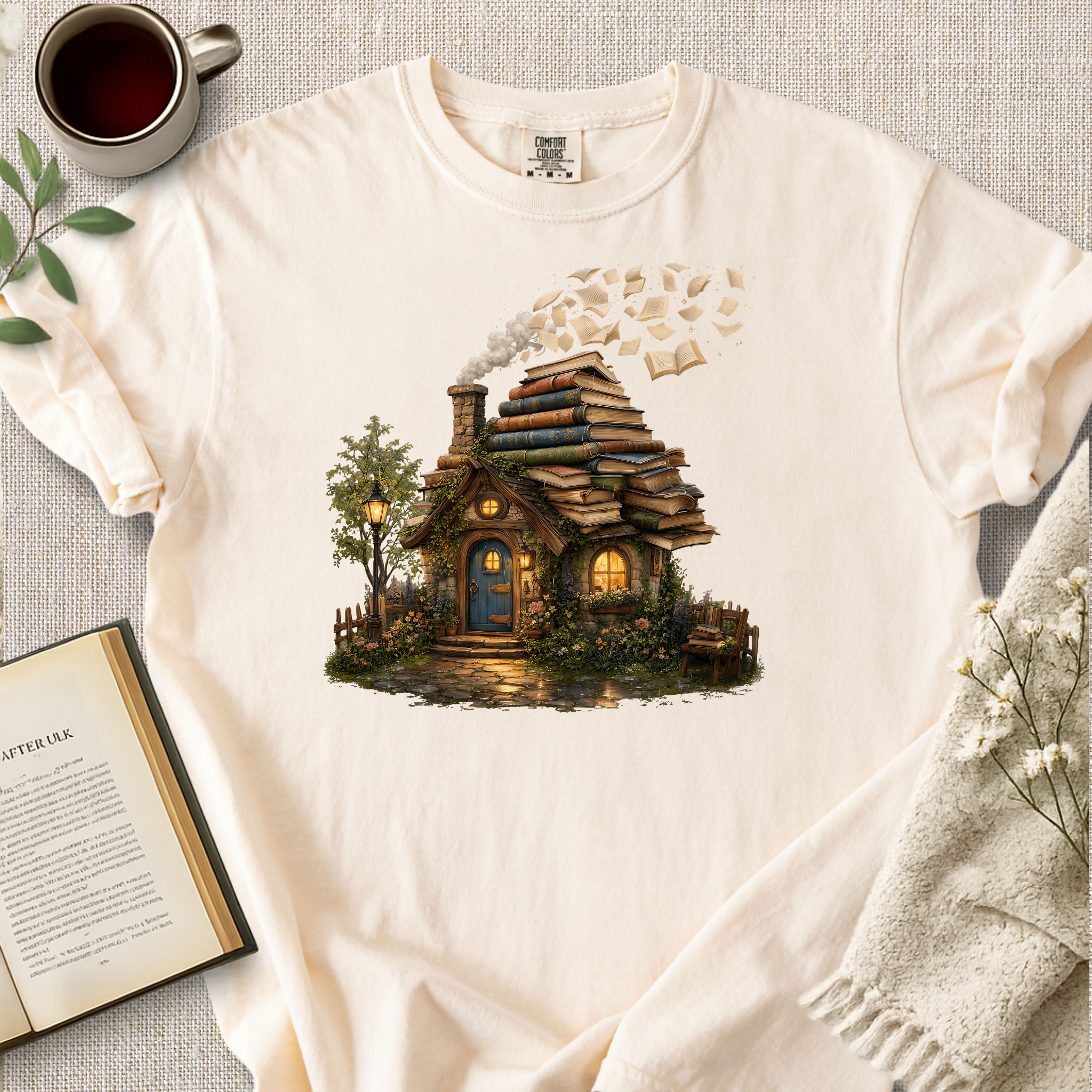 Bookish Cottage Cozy Tee