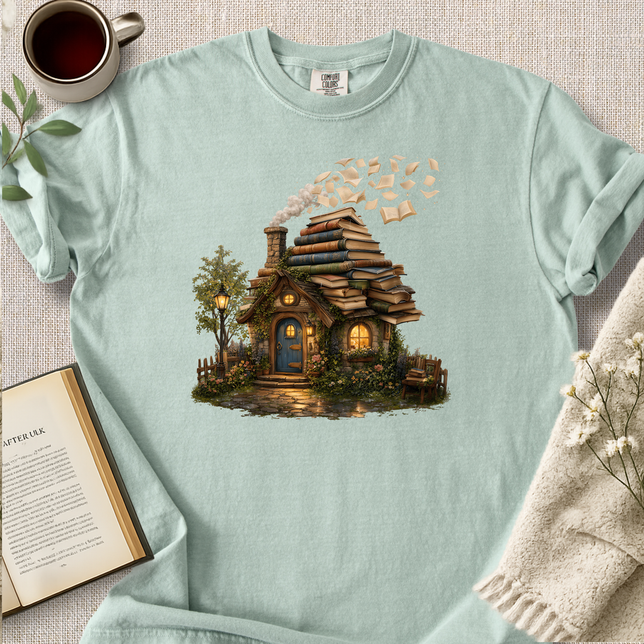 Bookish Cottage Cozy Tee