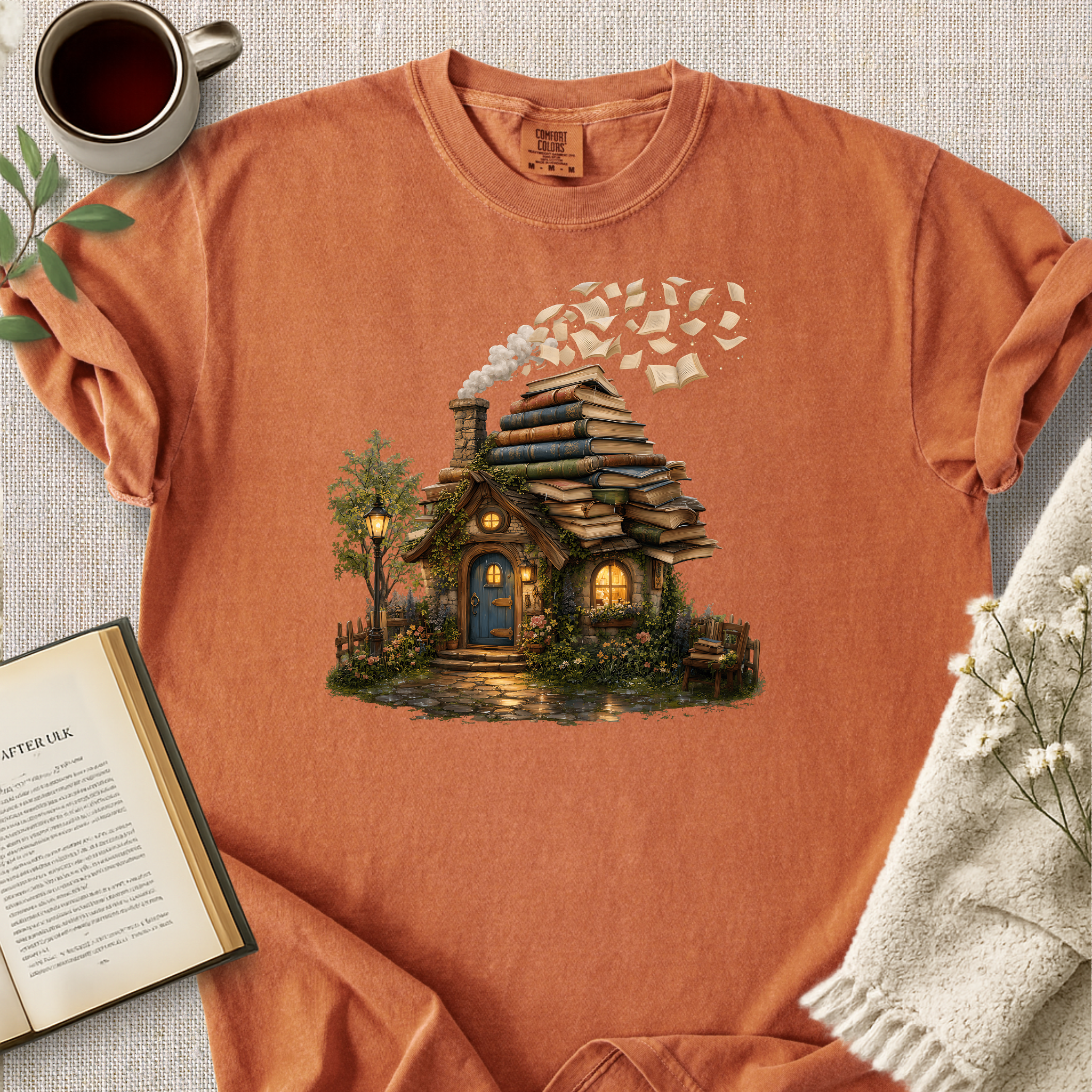 Bookish Cottage Cozy Tee