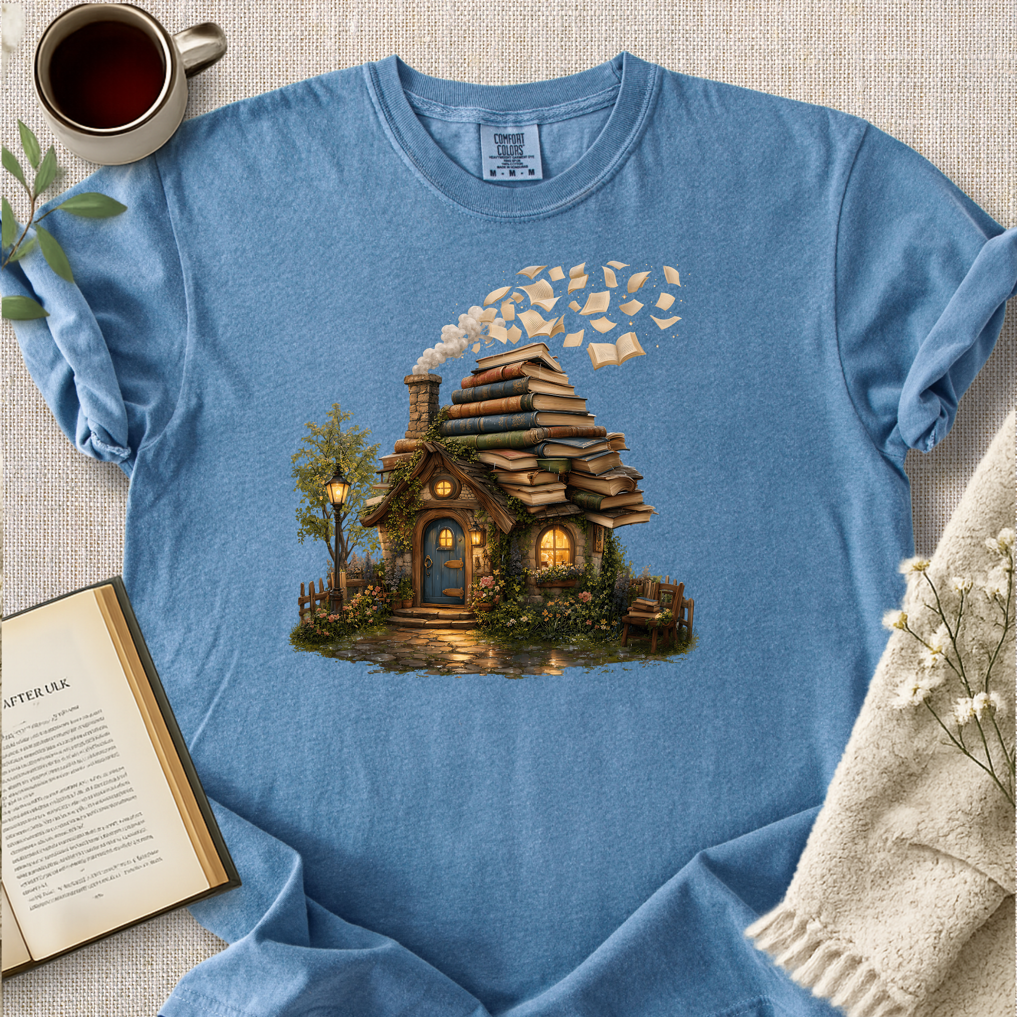 Bookish Cottage Cozy Tee
