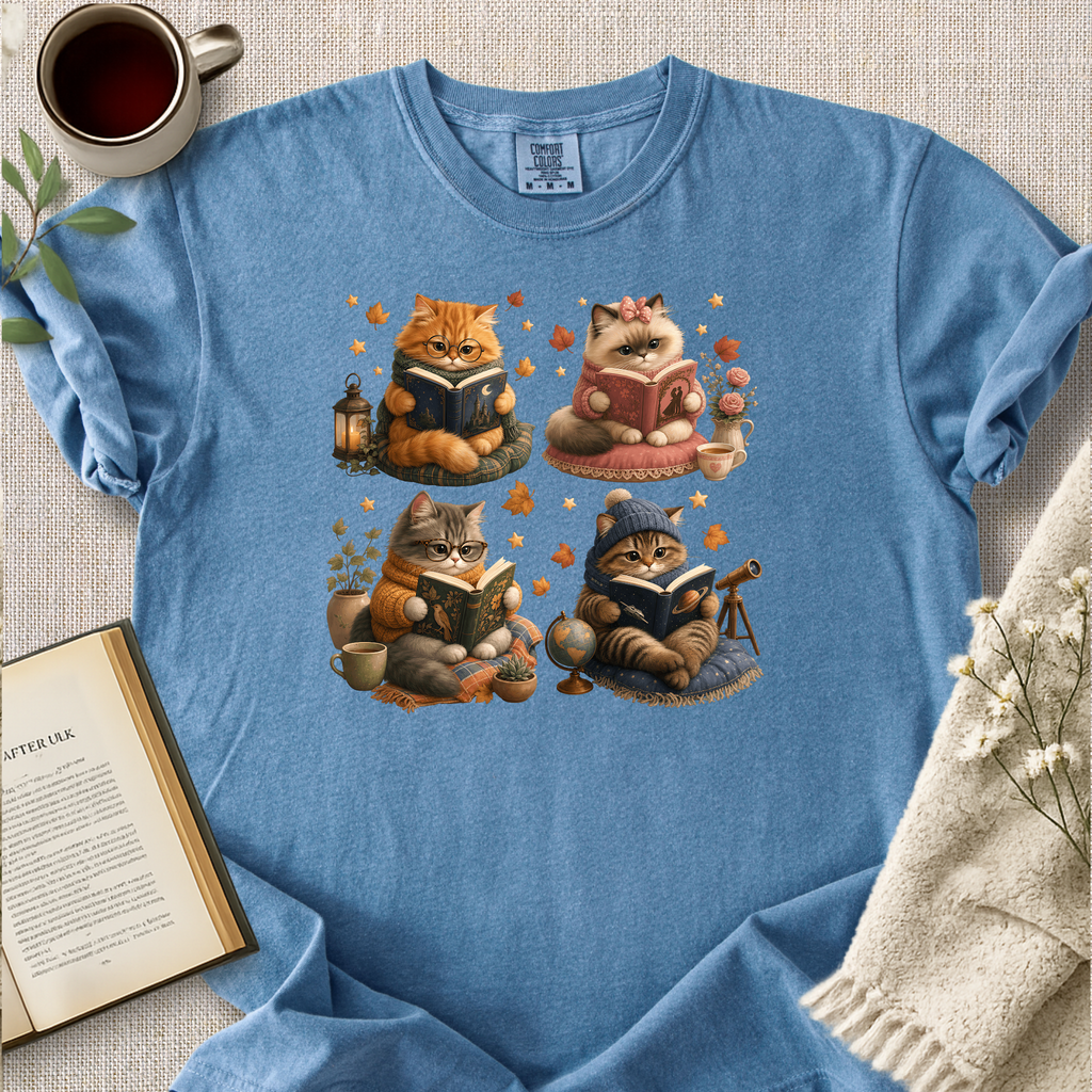Reading Kittens Cozy Tee