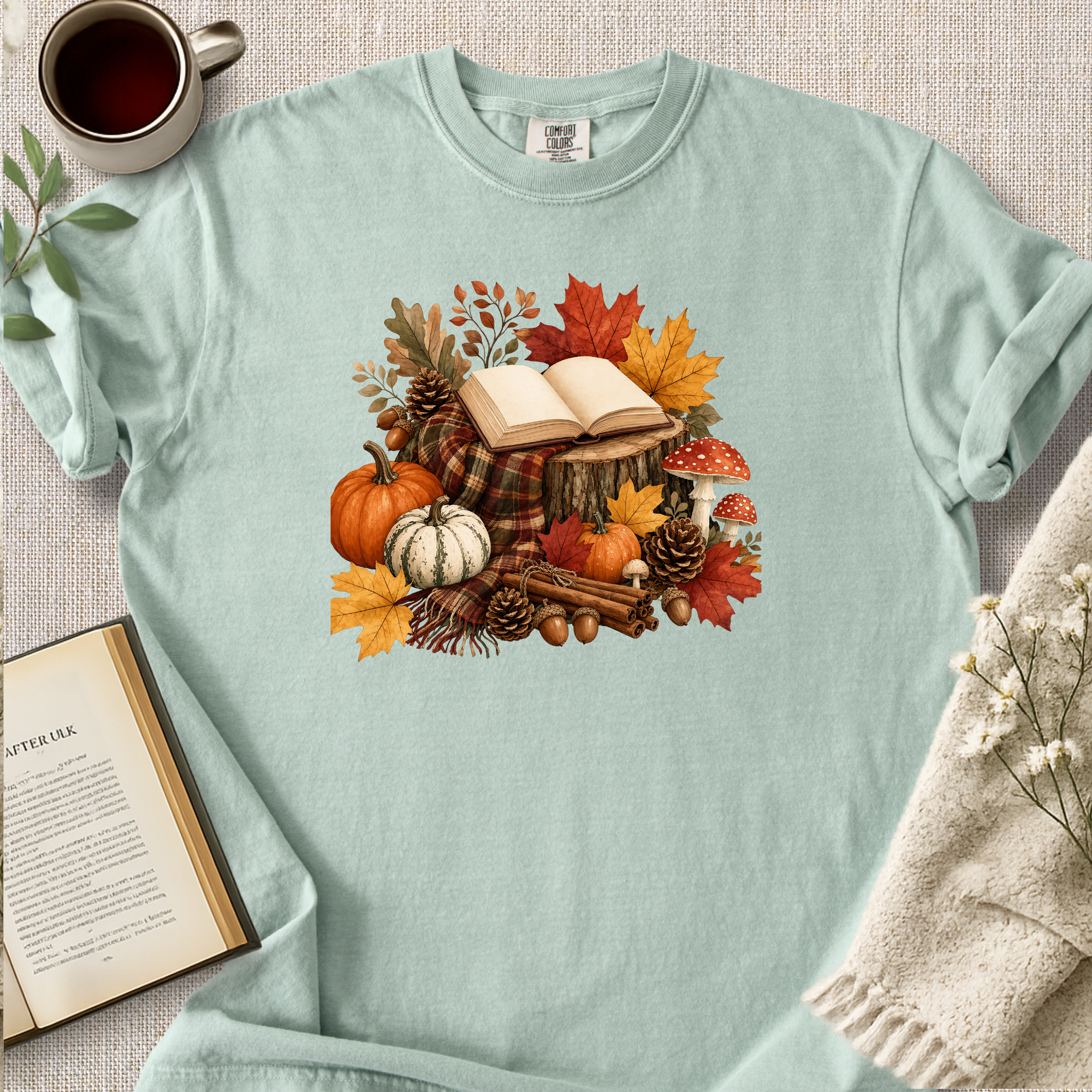Autumn Pumpkins Cozy Tee