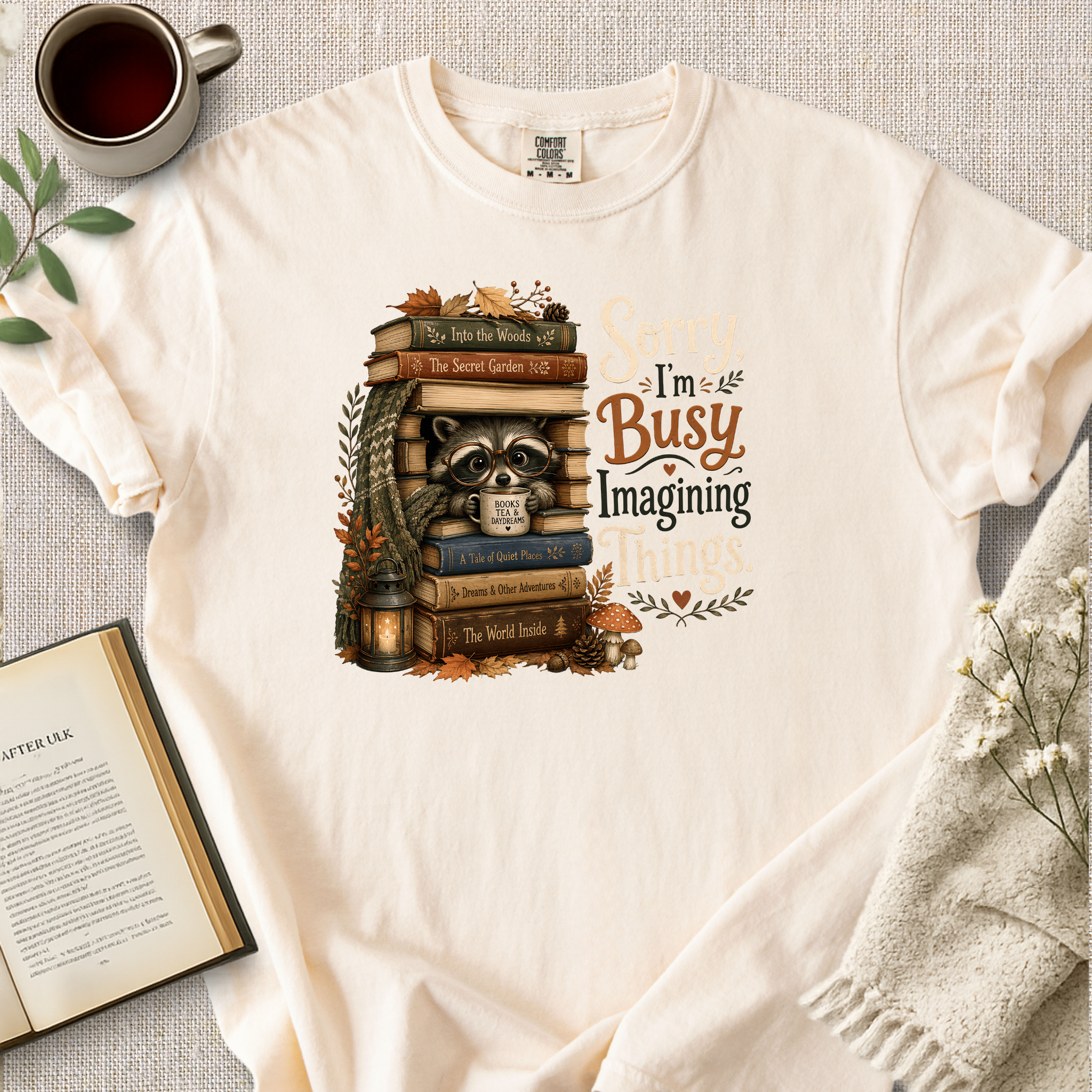 "Sorry, I'm Busy Imagining Things" Cozy Tee
