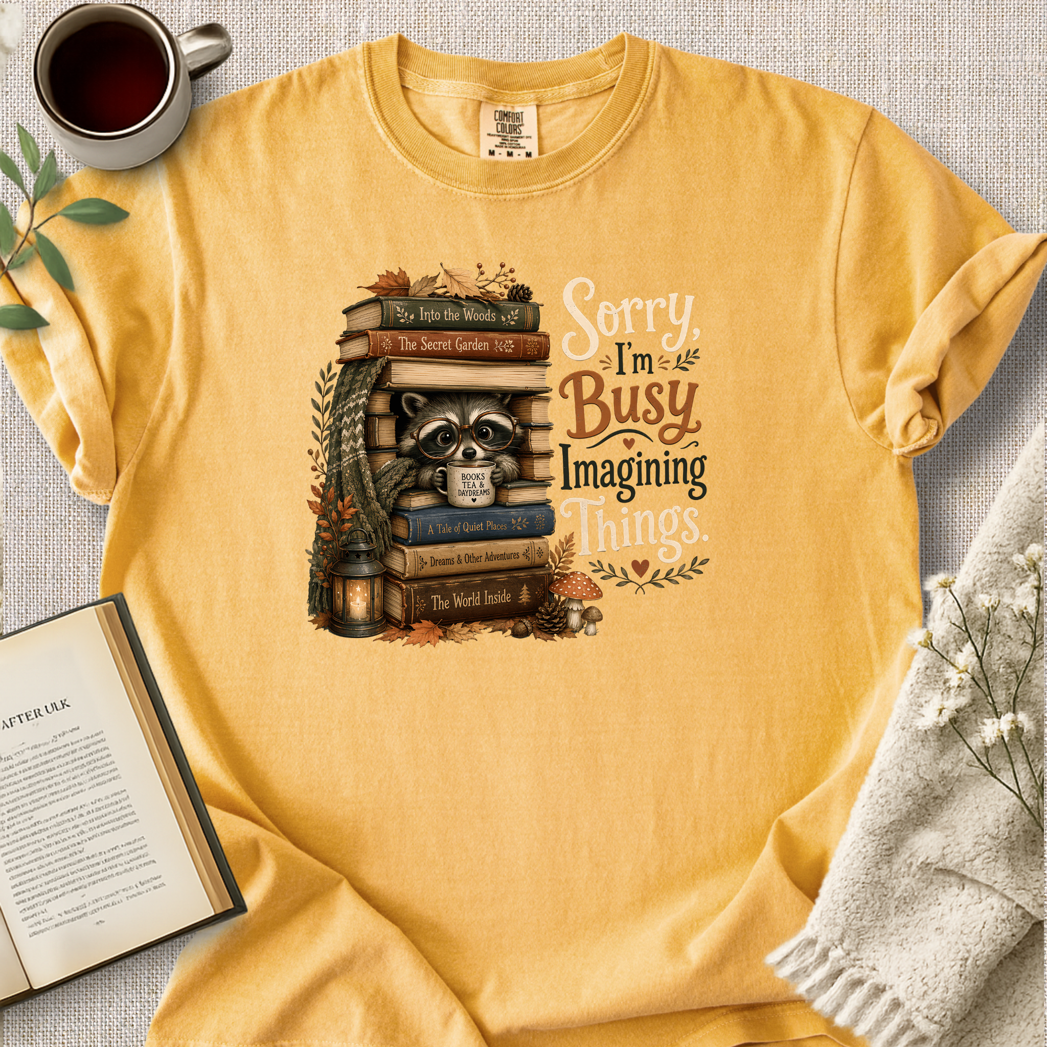 "Sorry, I'm Busy Imagining Things" Cozy Tee