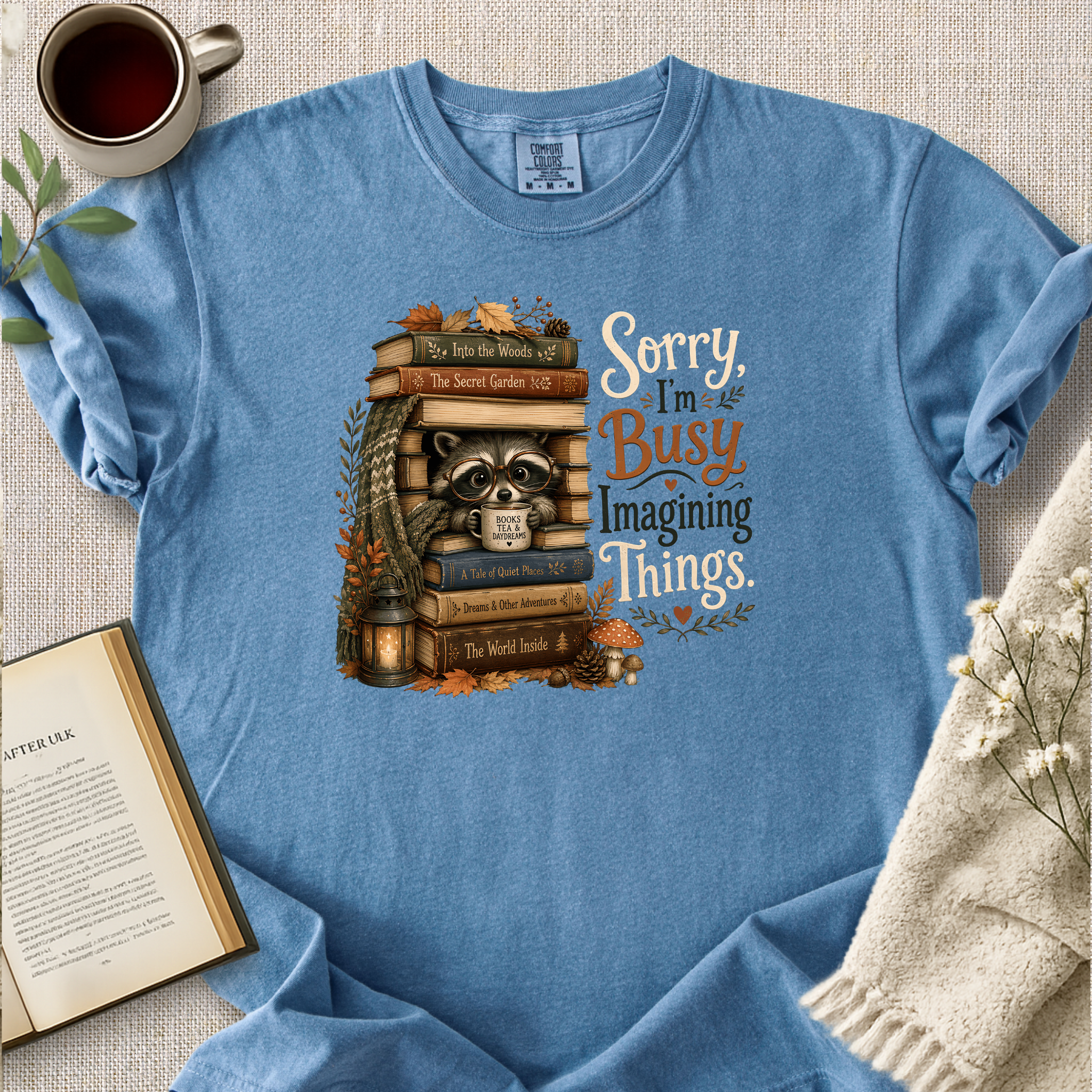 "Sorry, I'm Busy Imagining Things" Cozy Tee