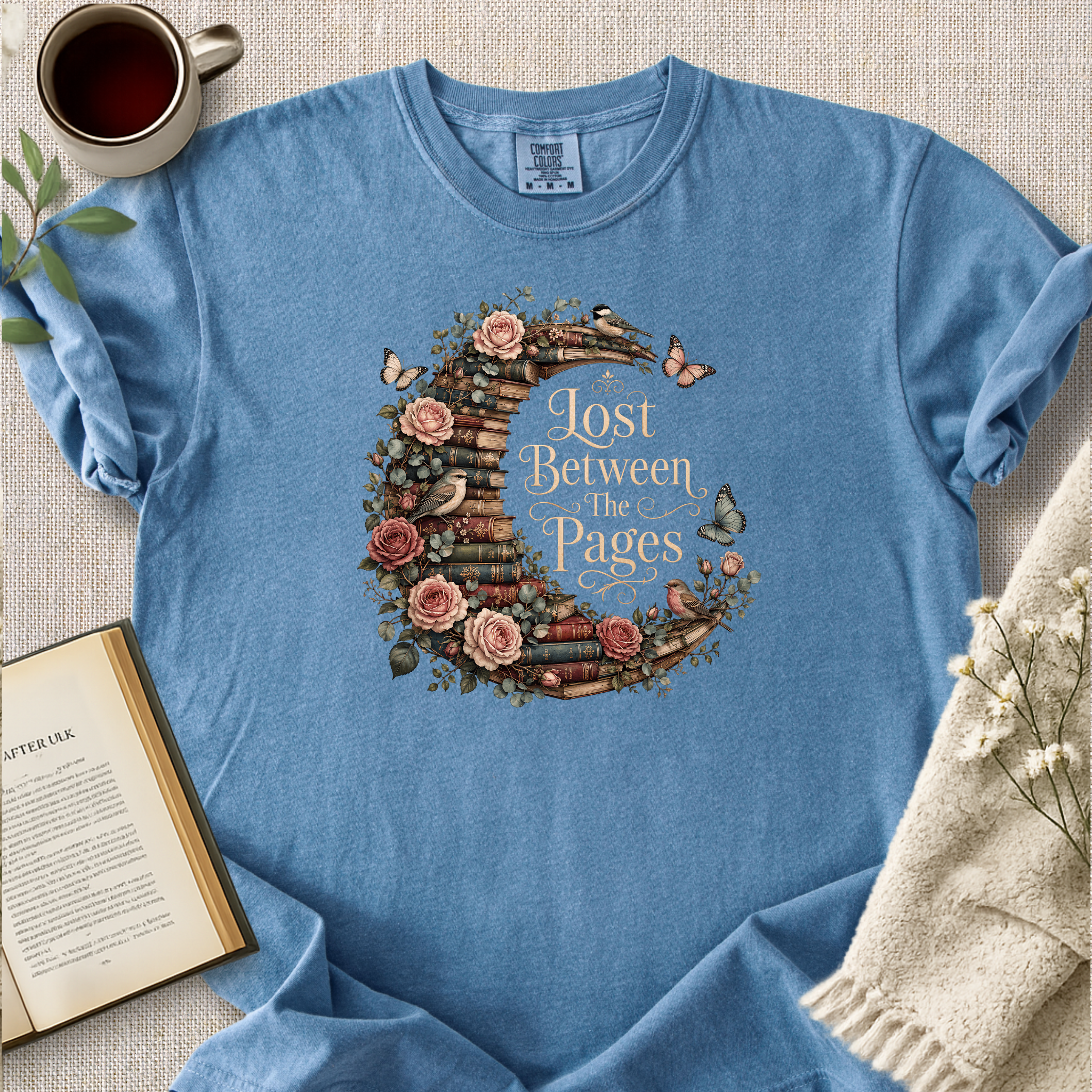"Lost Between The Pages" Cozy Tee