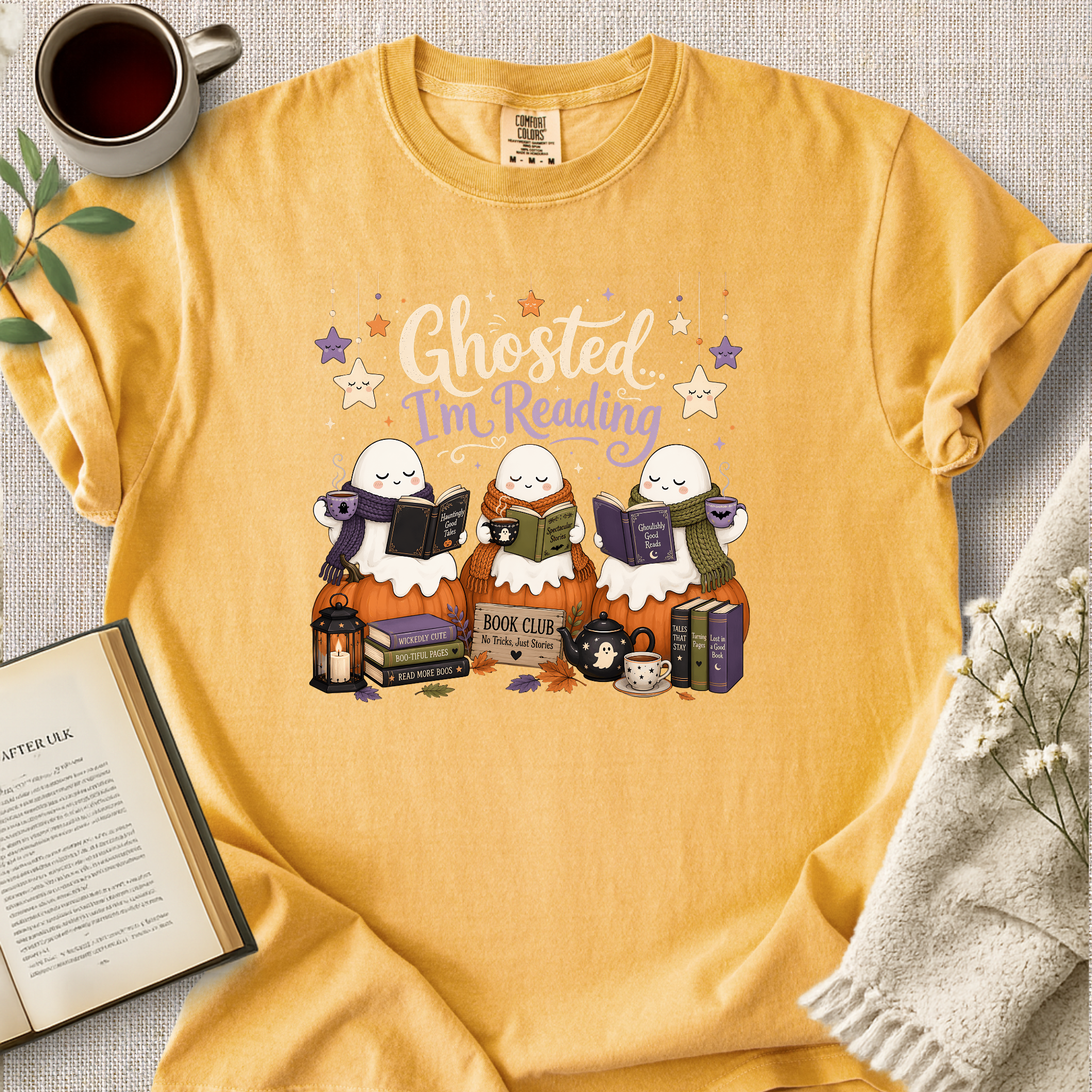 "Ghosted, I'm Reading" Cozy Tee