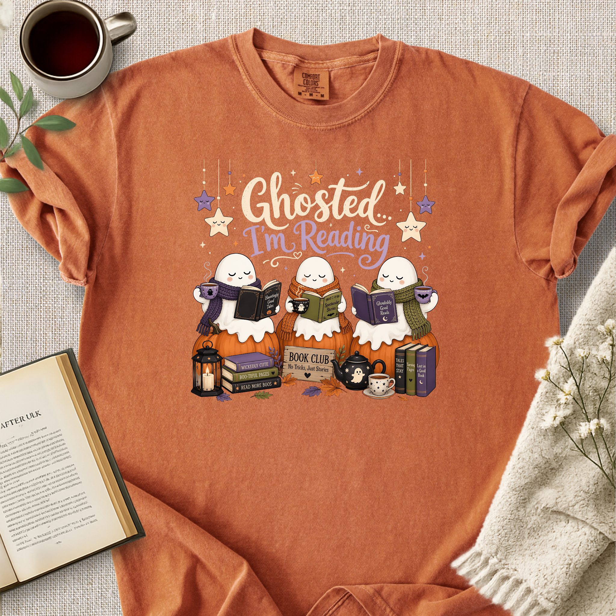 "Ghosted, I'm Reading" Cozy Tee