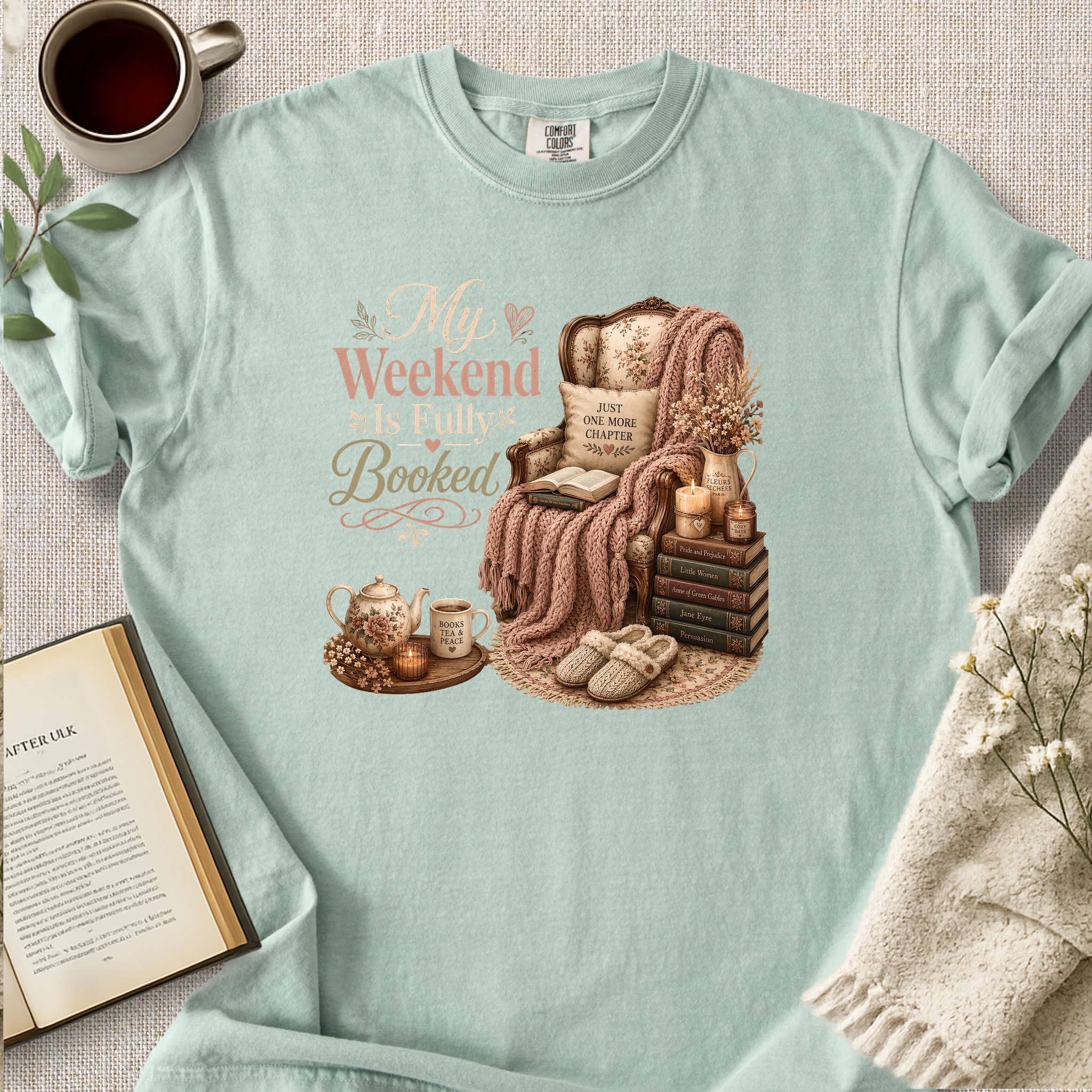 "My Weekend Is Fully Booked" Cozy Tee