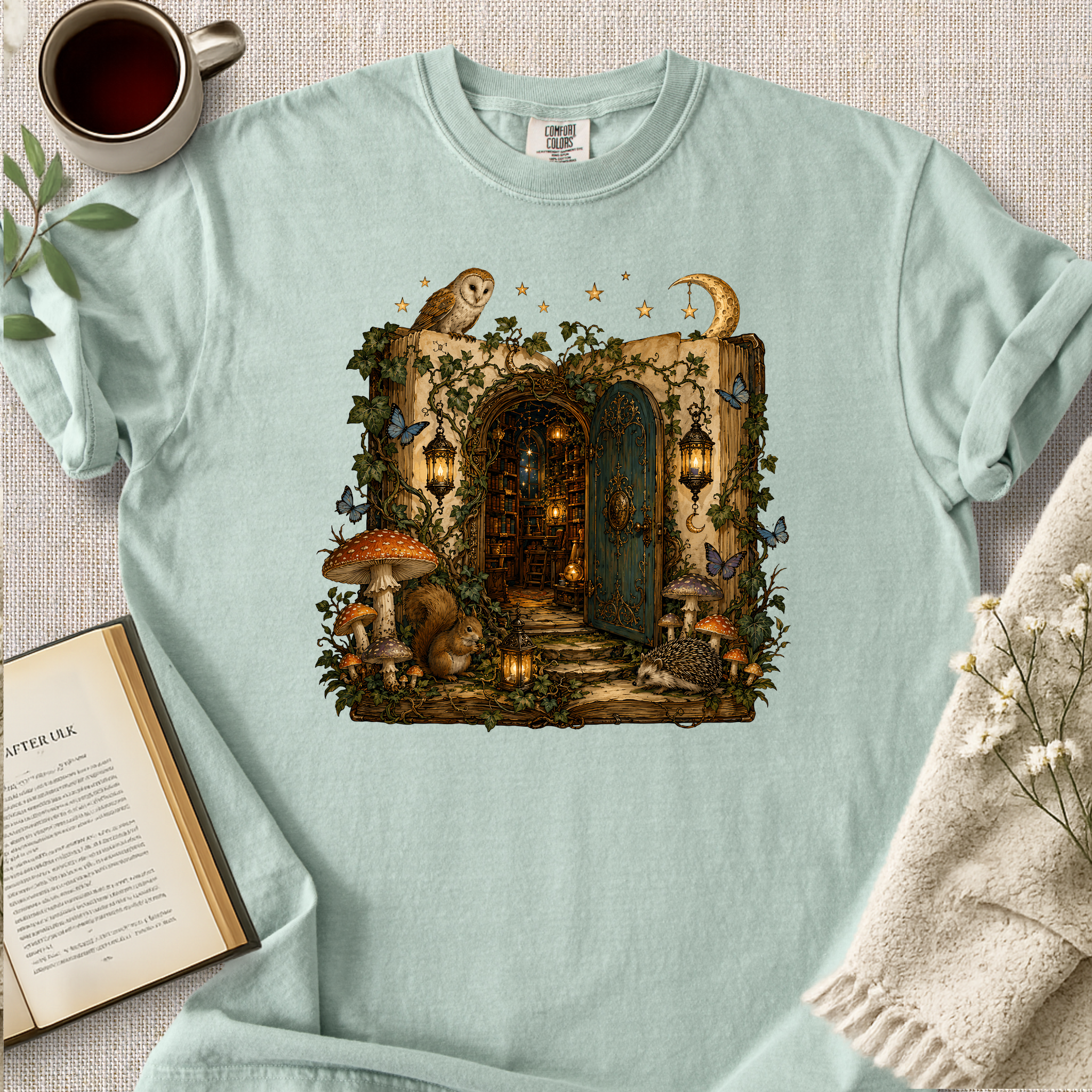 Forest Library Cozy Tee