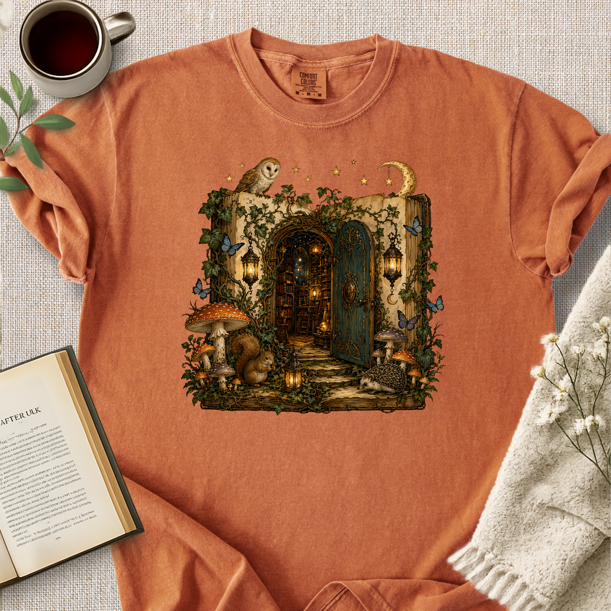 Forest Library Cozy Tee