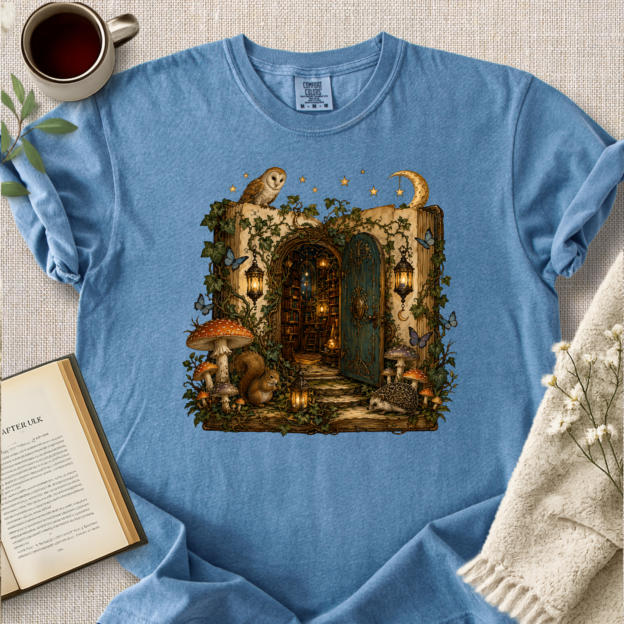 Forest Library Cozy Tee