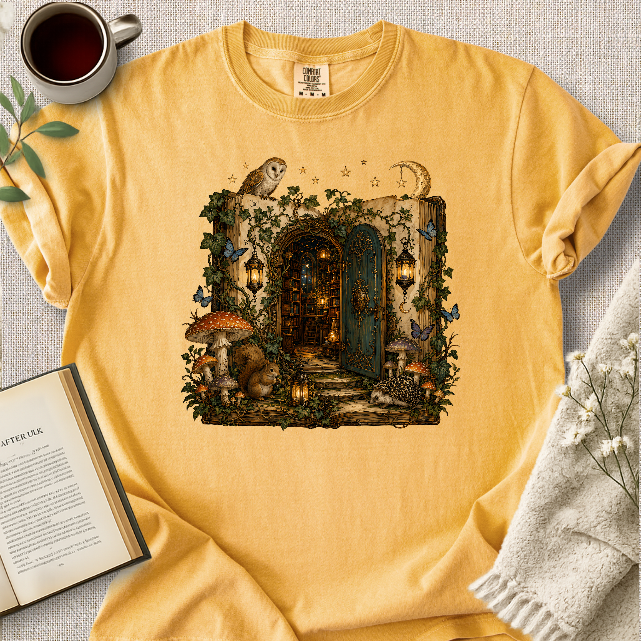 Forest Library Cozy Tee