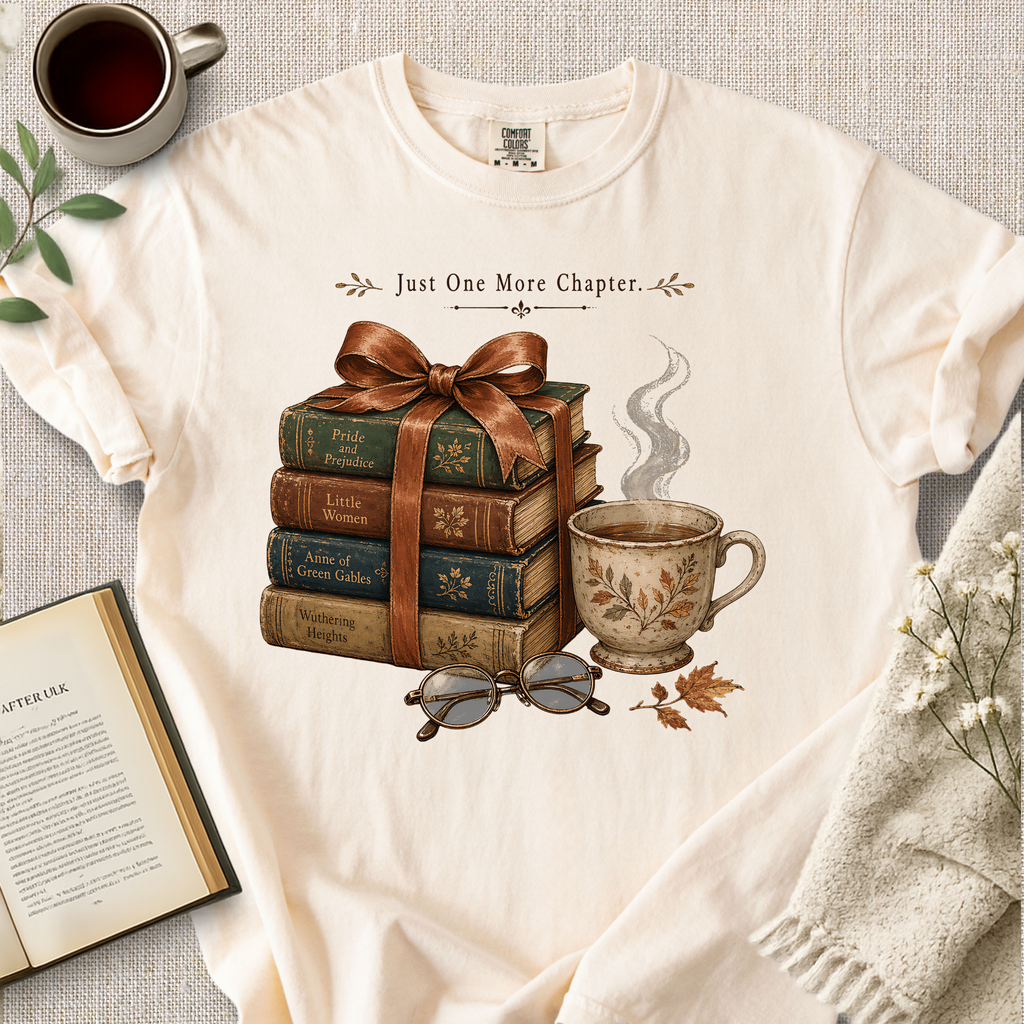 "Just One More Chapter" Cozy Tee