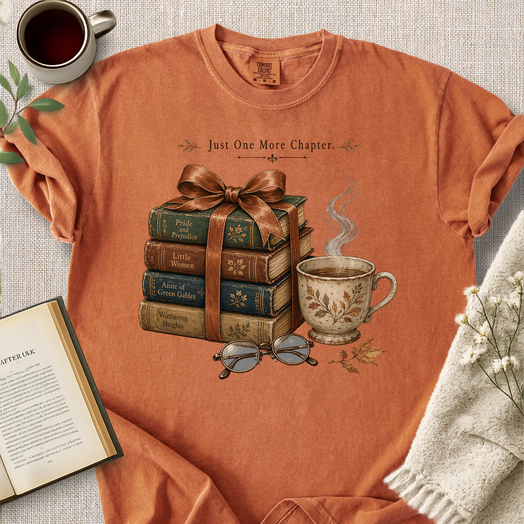 "Just One More Chapter" Cozy Tee