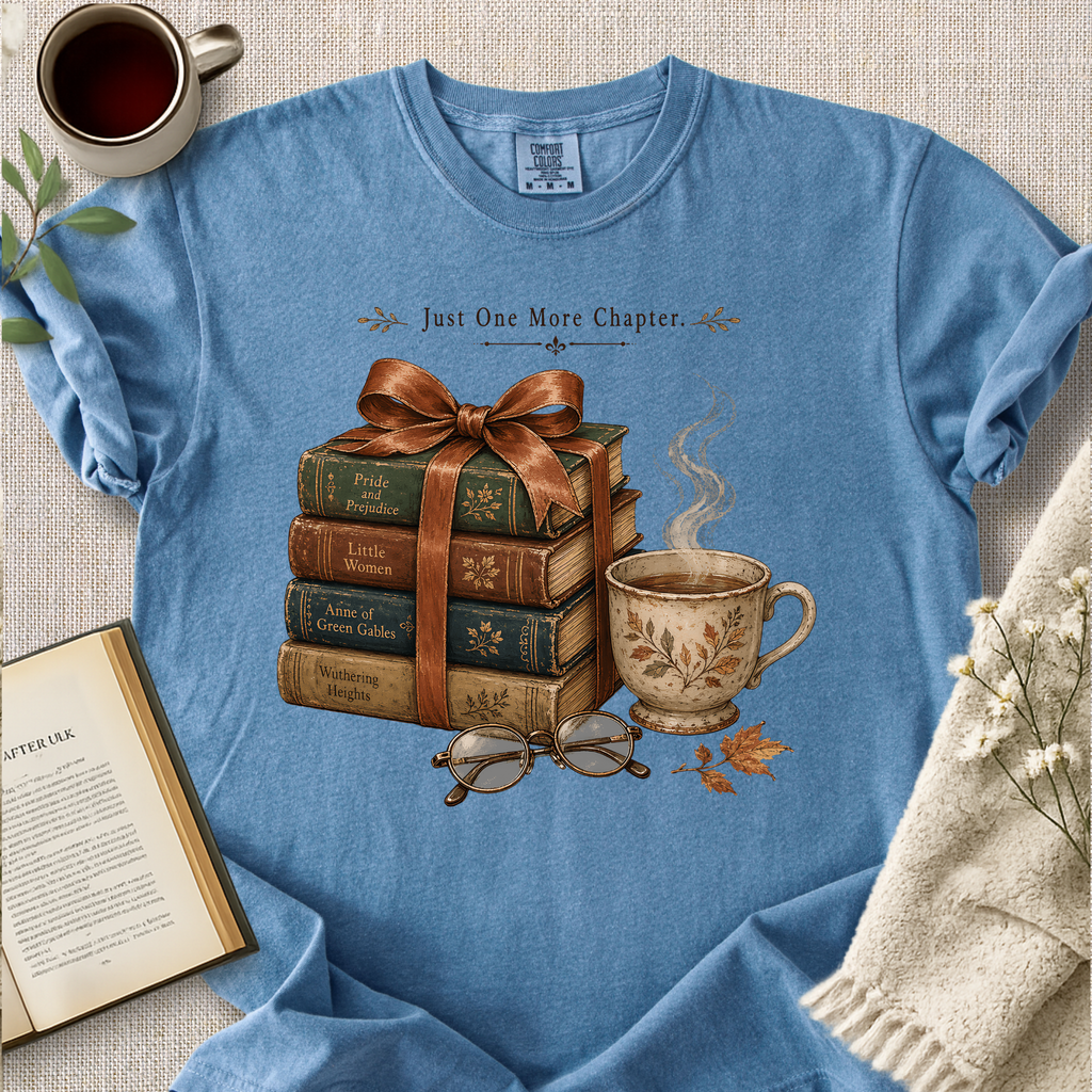 "Just One More Chapter" Cozy Tee