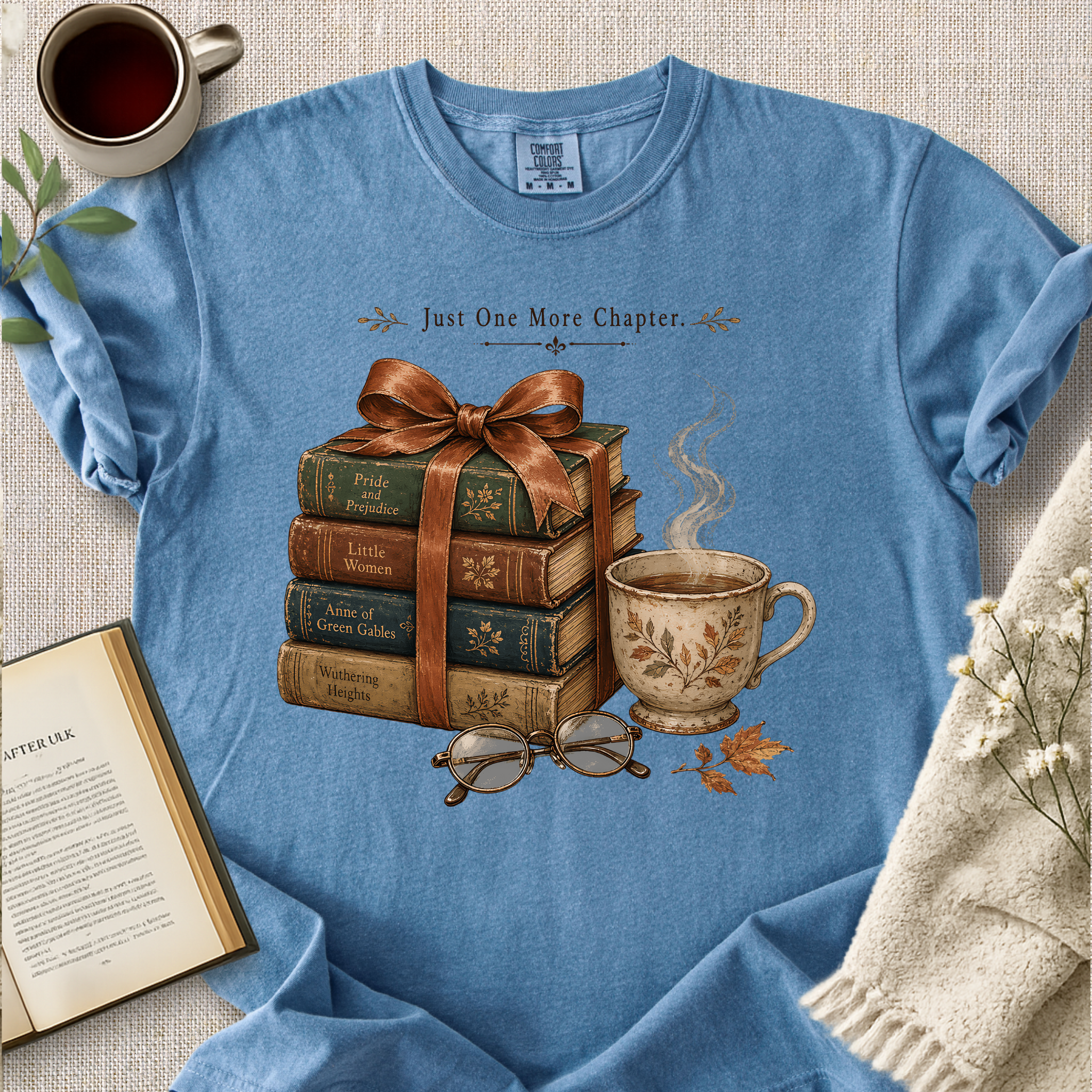"Just One More Chapter" Cozy Tee