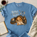 "Reading Is My Favorite Adventure" Cozy Reading Tee