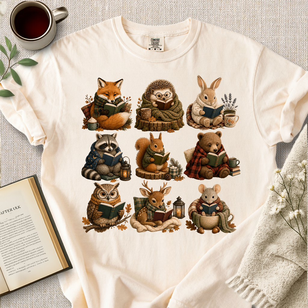 Forest Creatures Cozy Tee