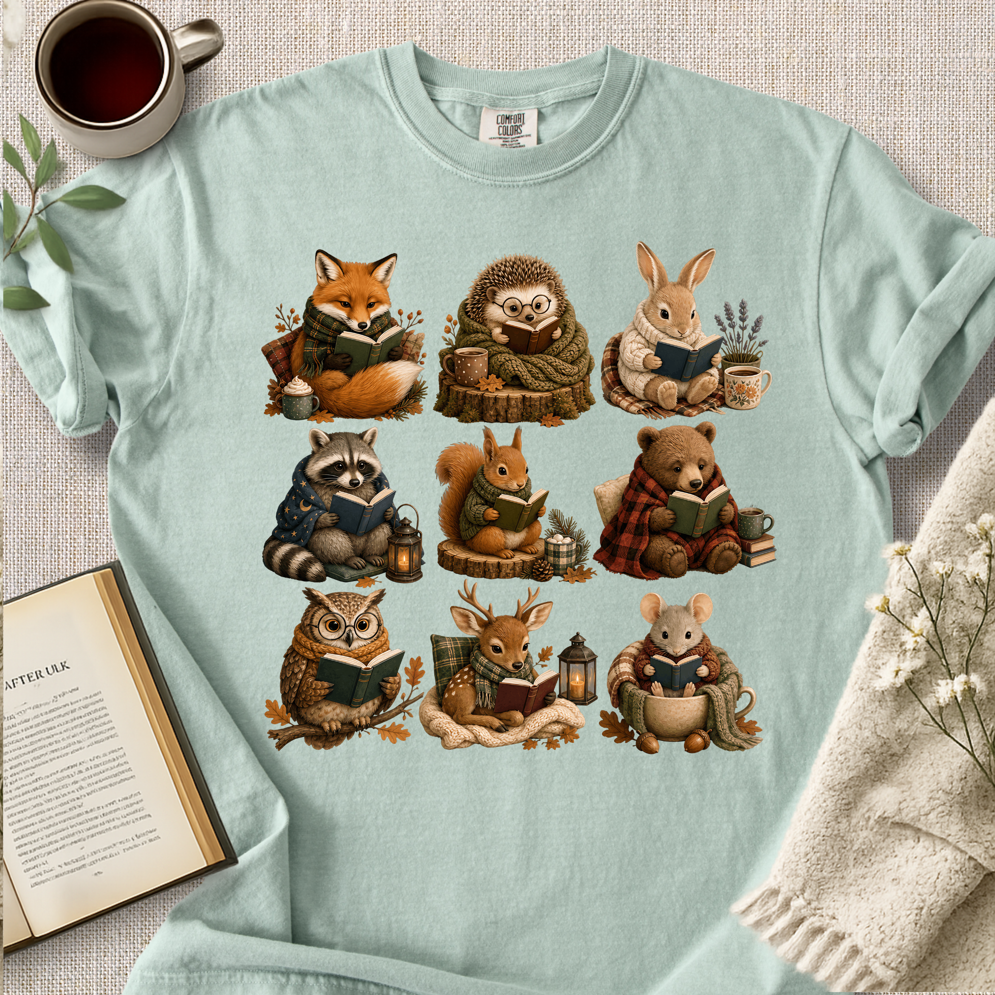 Forest Creatures Cozy Tee