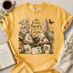 "Every Story Helps Us Grow" Cozy Tee