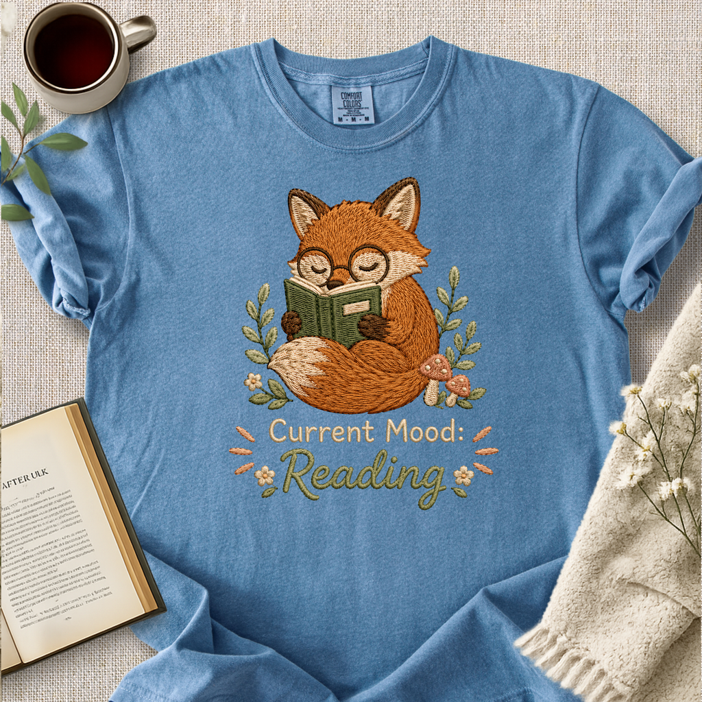 "Current Mood, Reading" Cozy Tee