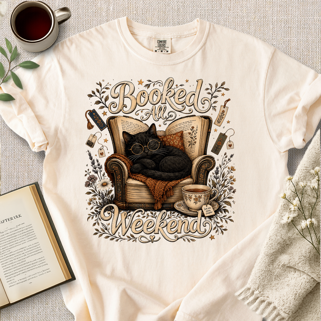 "Booked All Weekend" Cozy Tee