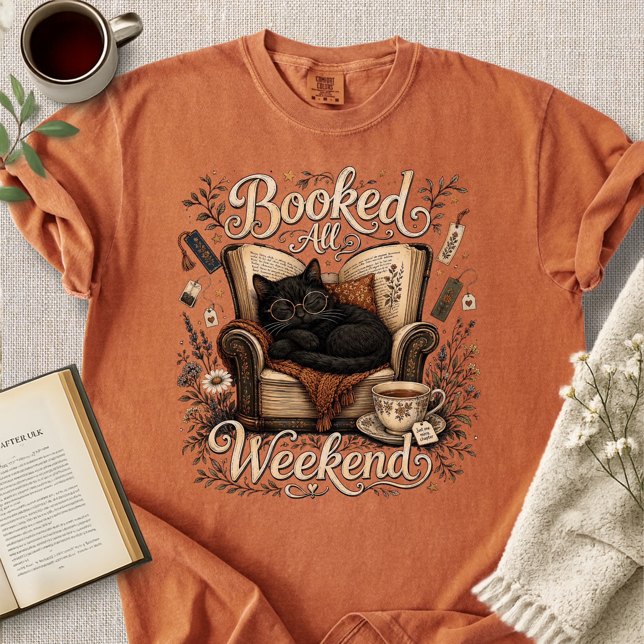 "Booked All Weekend" Cozy Tee