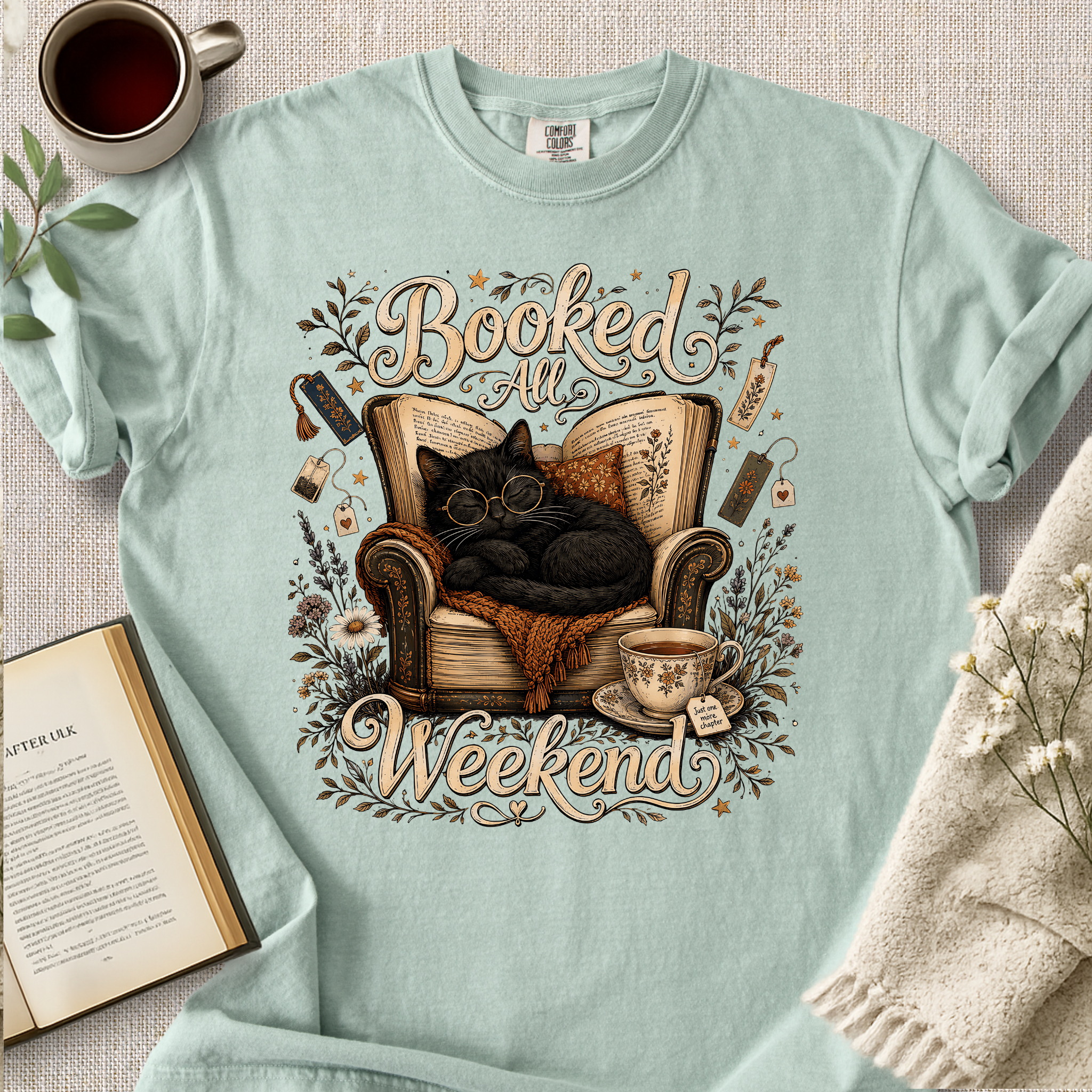 "Booked All Weekend" Cozy Tee
