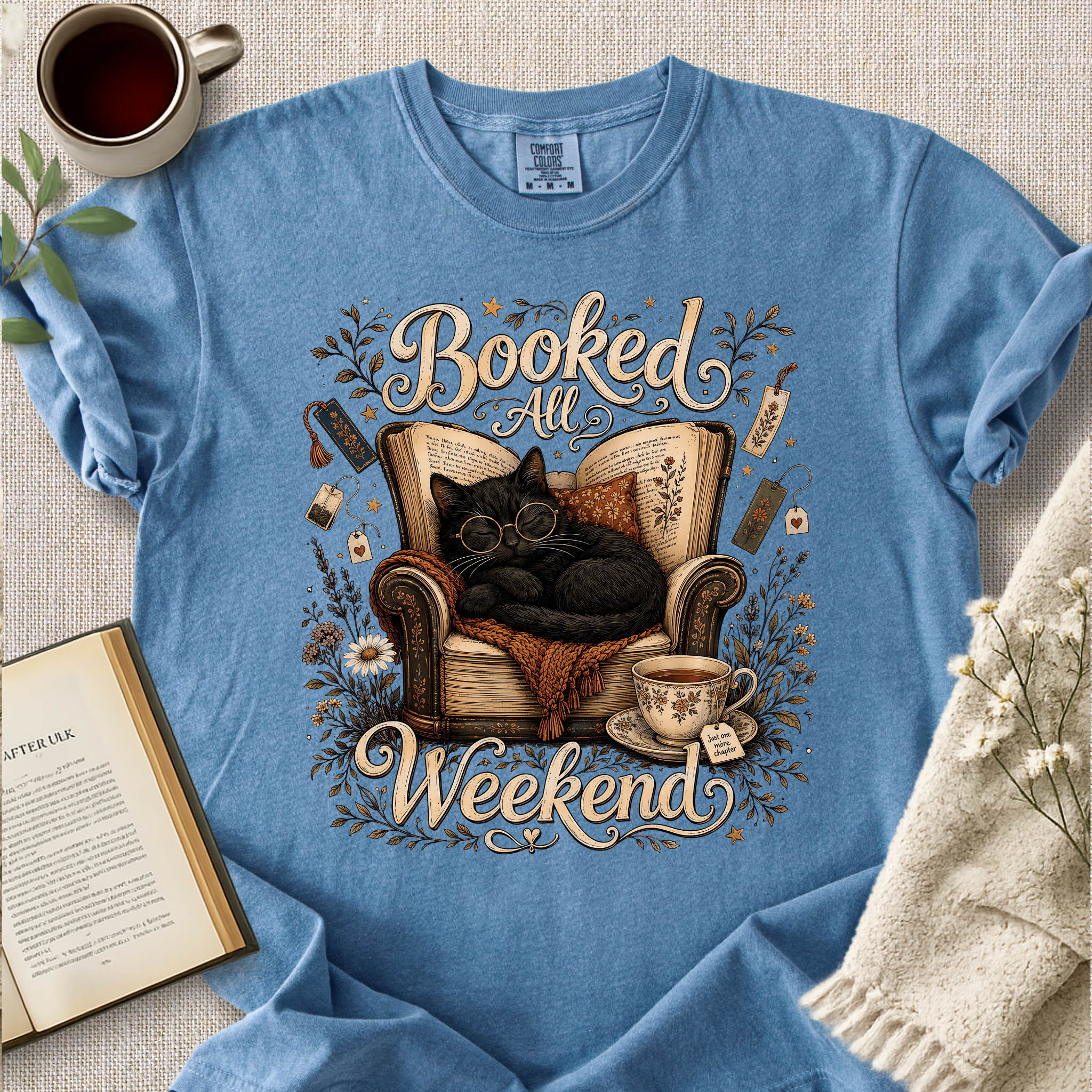"Booked All Weekend" Cozy Tee