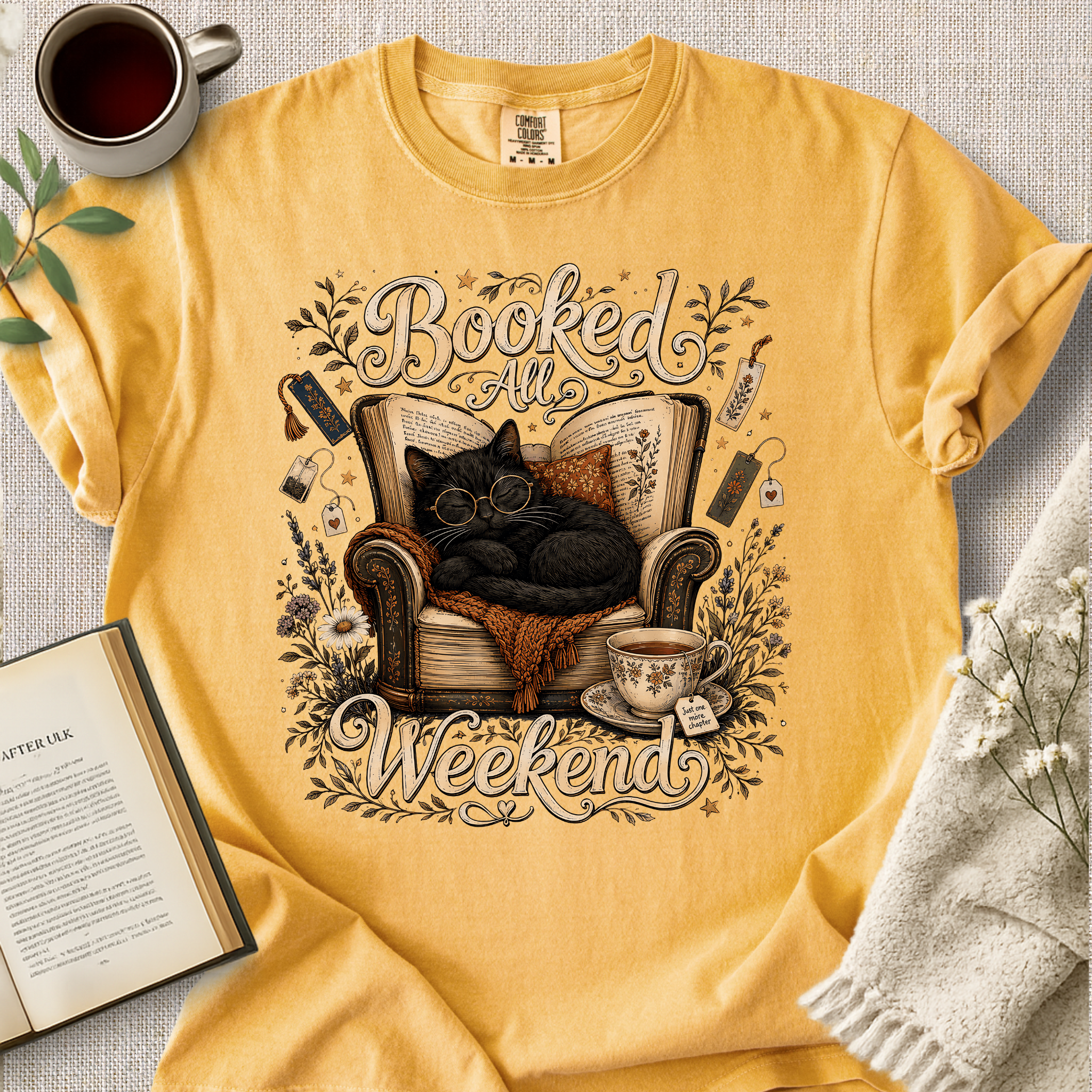 "Booked All Weekend" Cozy Tee